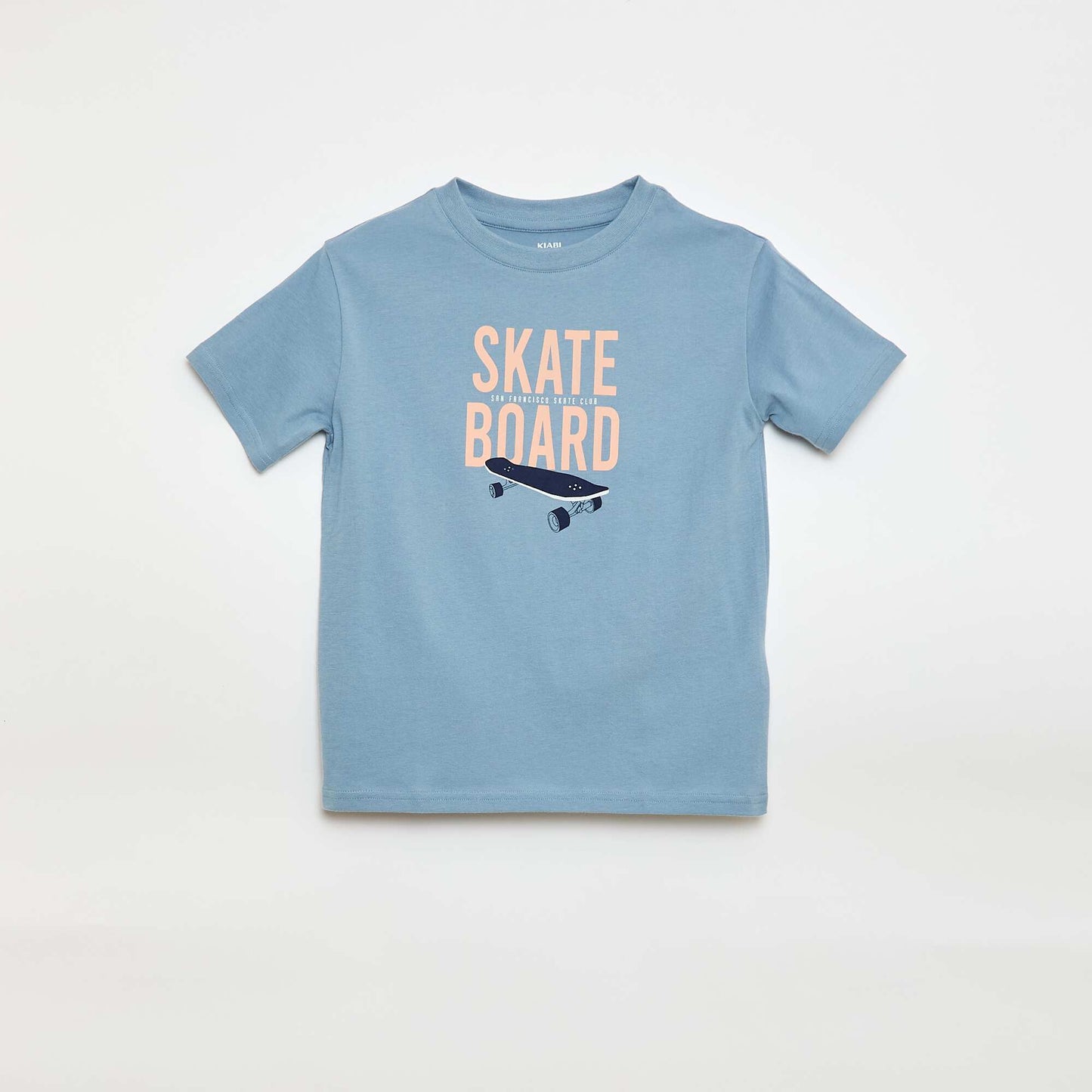 Short-sleeved printed T-shirt BLUE