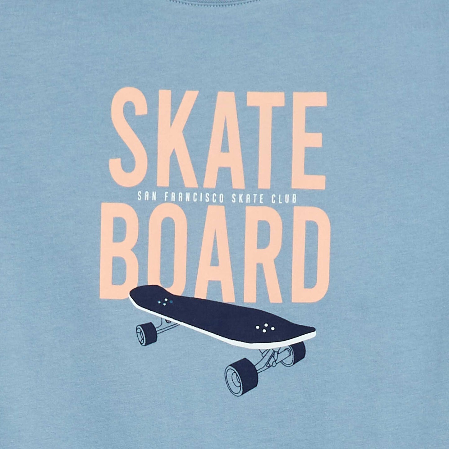 Short-sleeved printed T-shirt BLUE