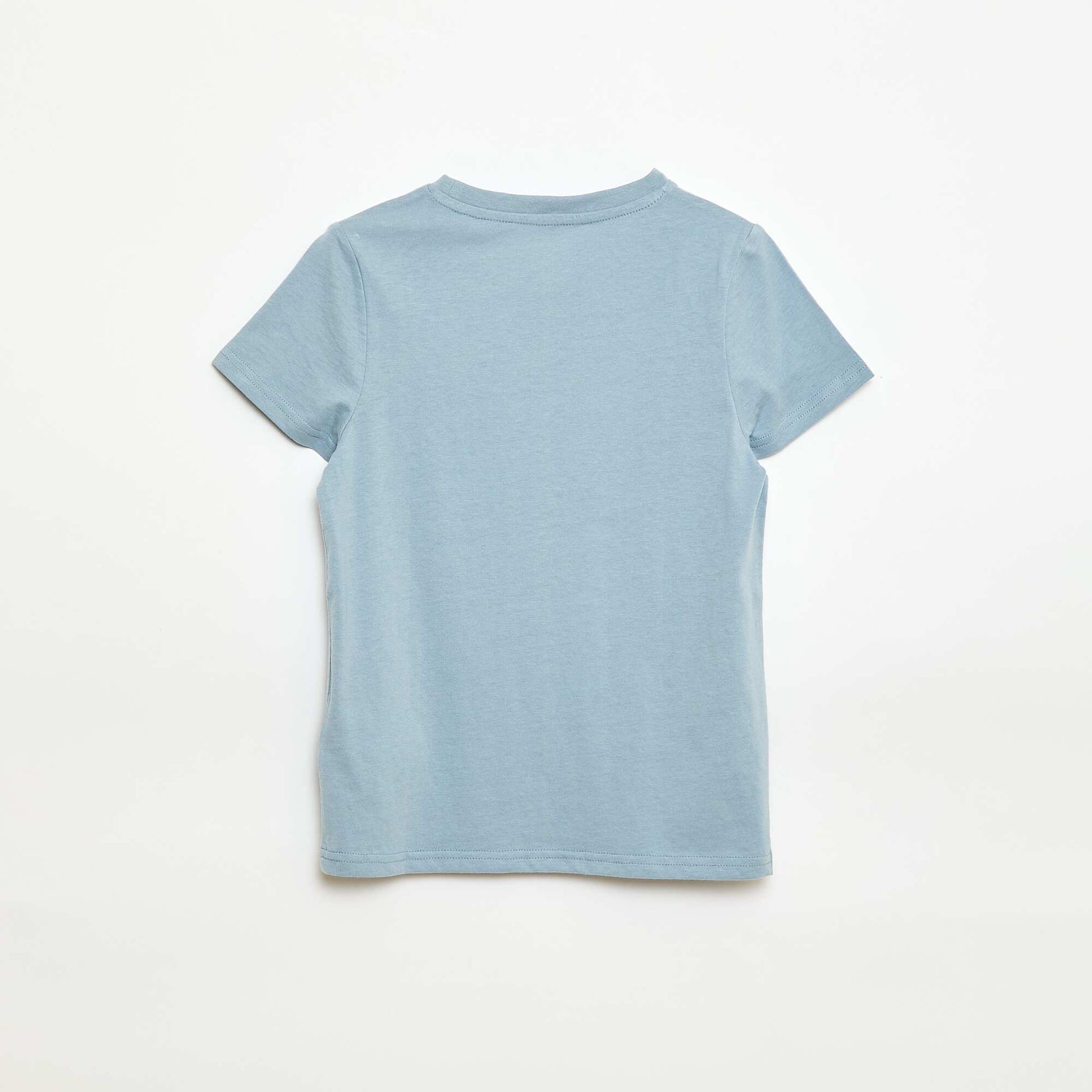 Printed Message T-Shirt BLUE