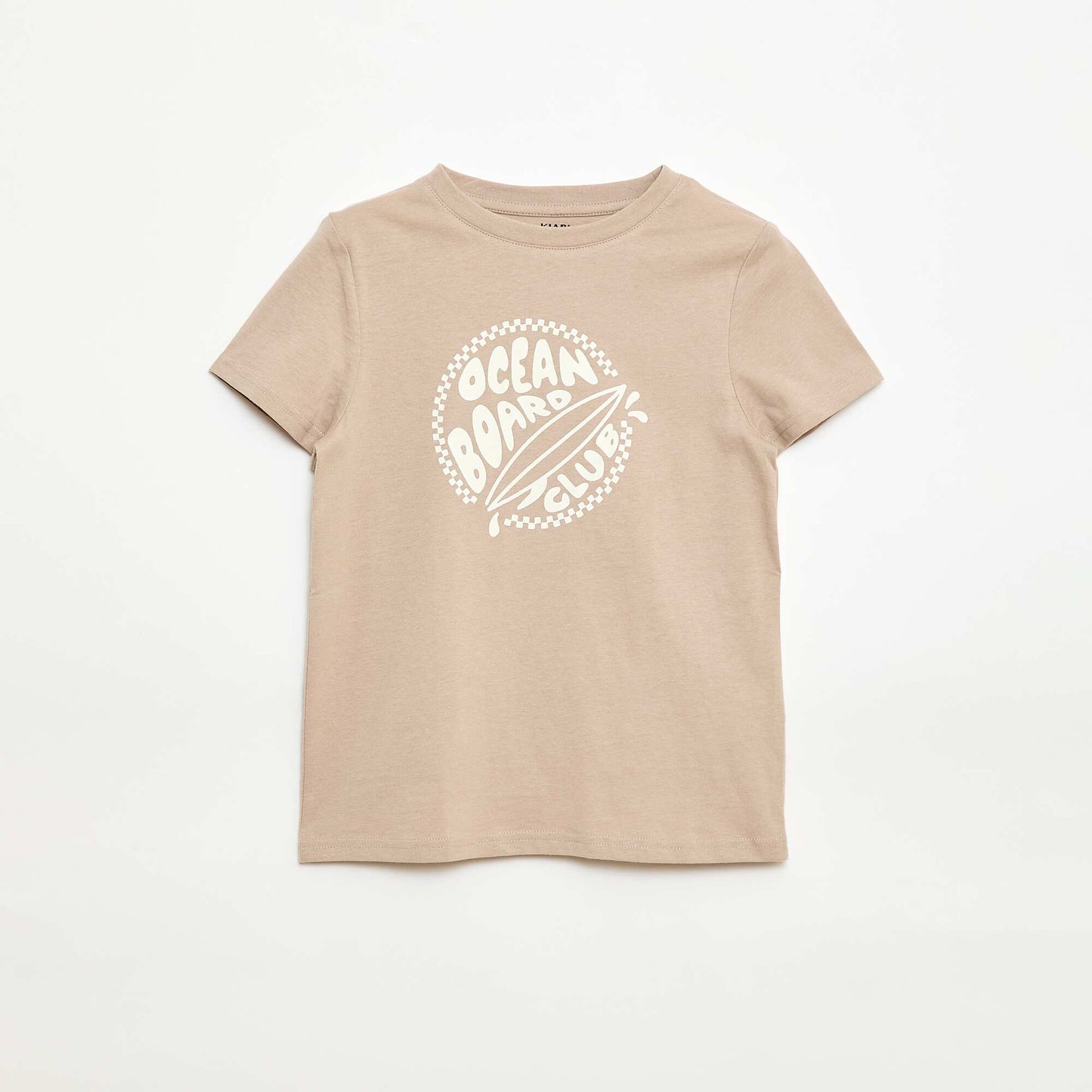 Printed Message T-Shirt BEIGE