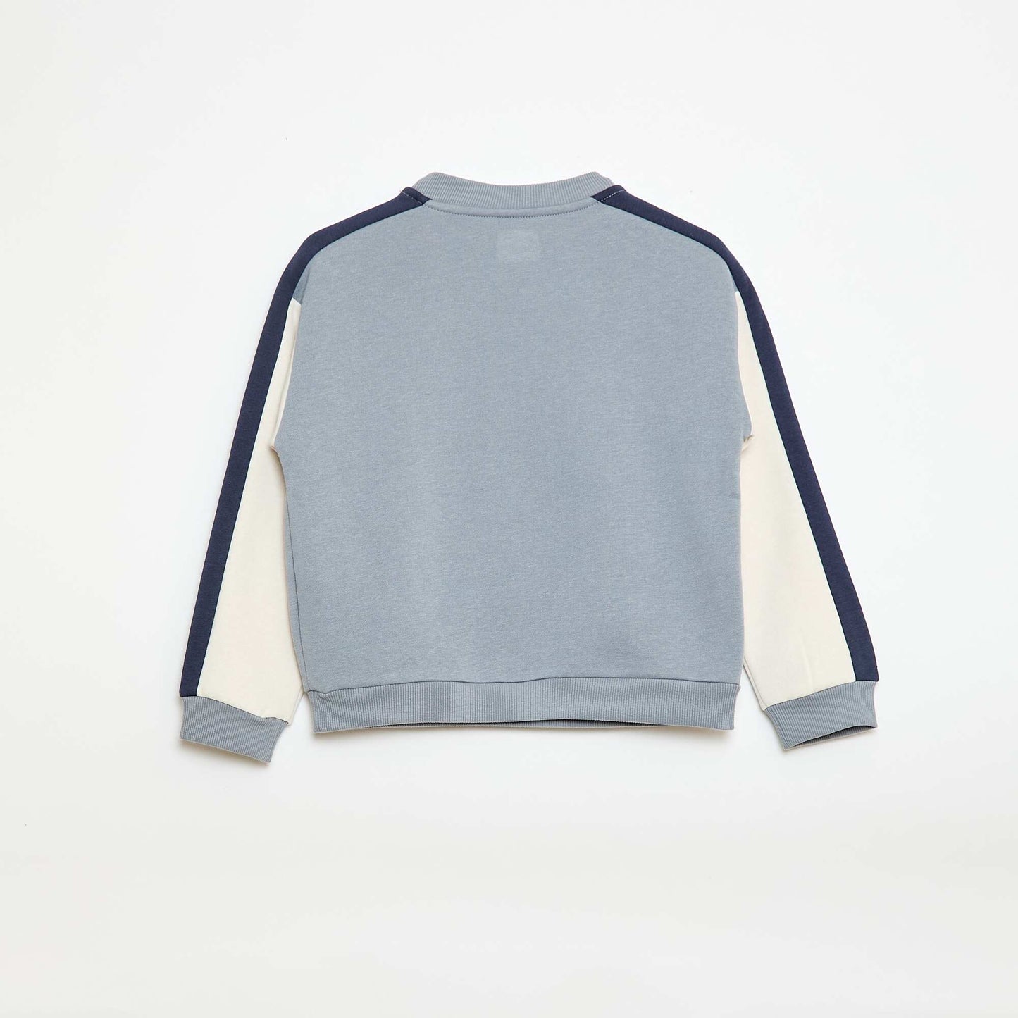 Color Block Crew Neck Sweatshirt BLUE