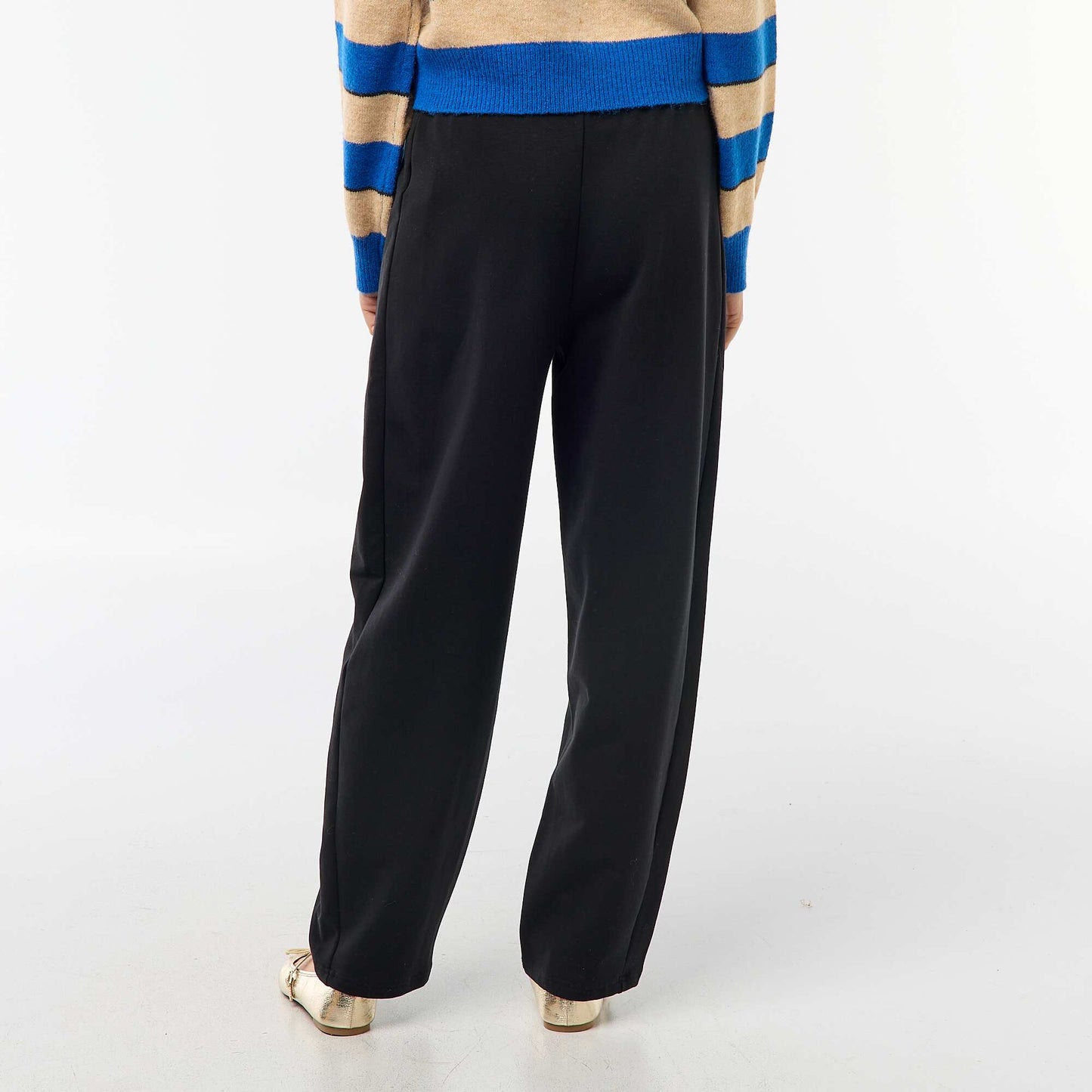 Barrel-style joggers BLACK