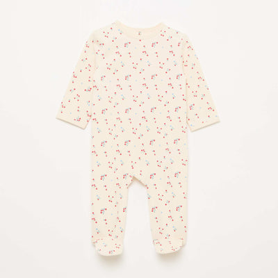 Footed Sleepsuit WHITE