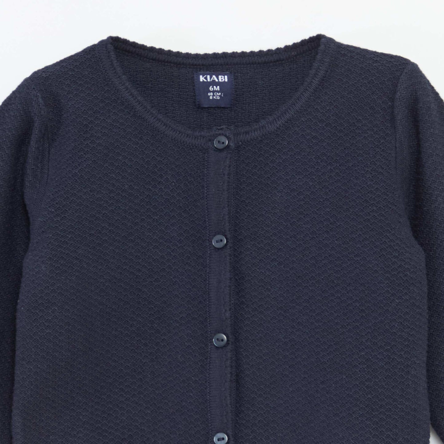 Plain Knit Cardigan BLUE