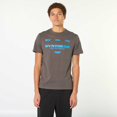 Printed Cotton Short-Sleeve T-Shirt GREY