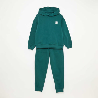 Sweatshirt + Jogging Pants Set - 2 Pieces GREEN