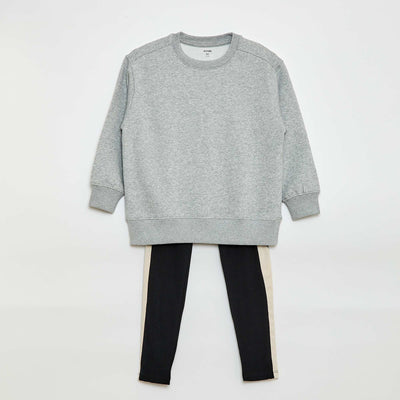 Sweatshirt + Leggings Set - 2 pieces GREY