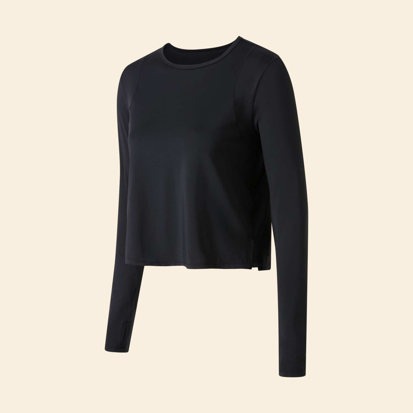 Long Flowy T-shirt BLACK