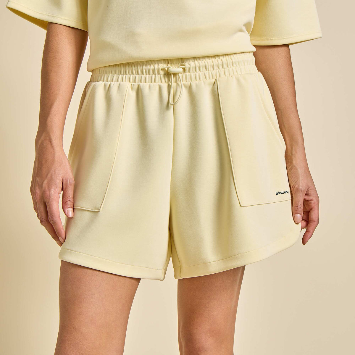 Oversized Sports Shorts YELLOW