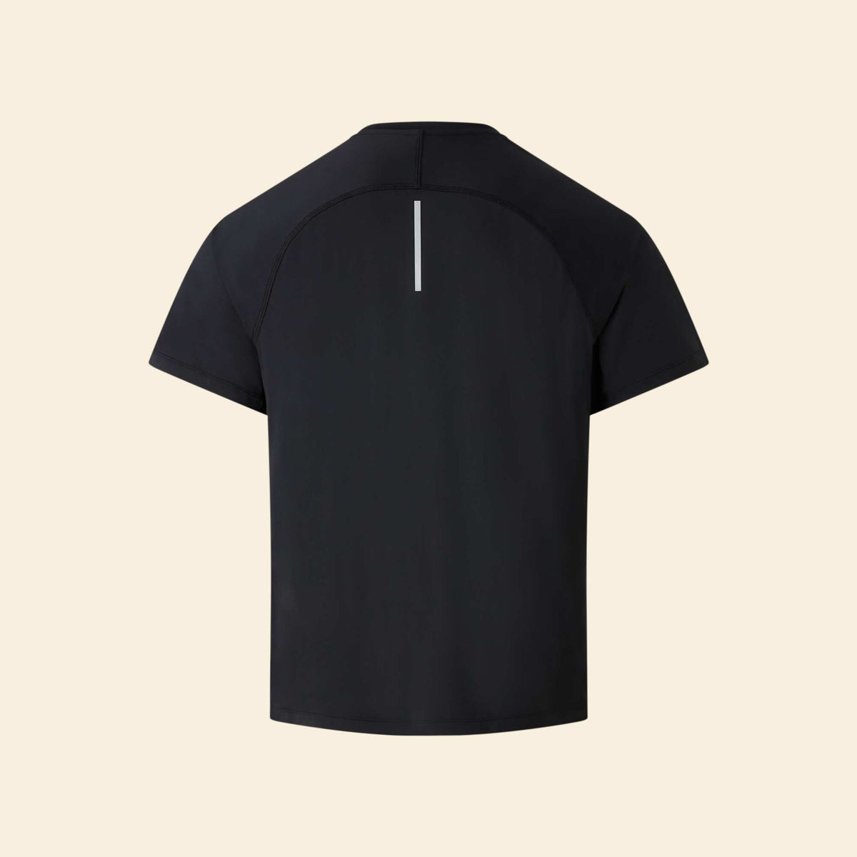 Reflective Detail Sports T-Shirt BLACK