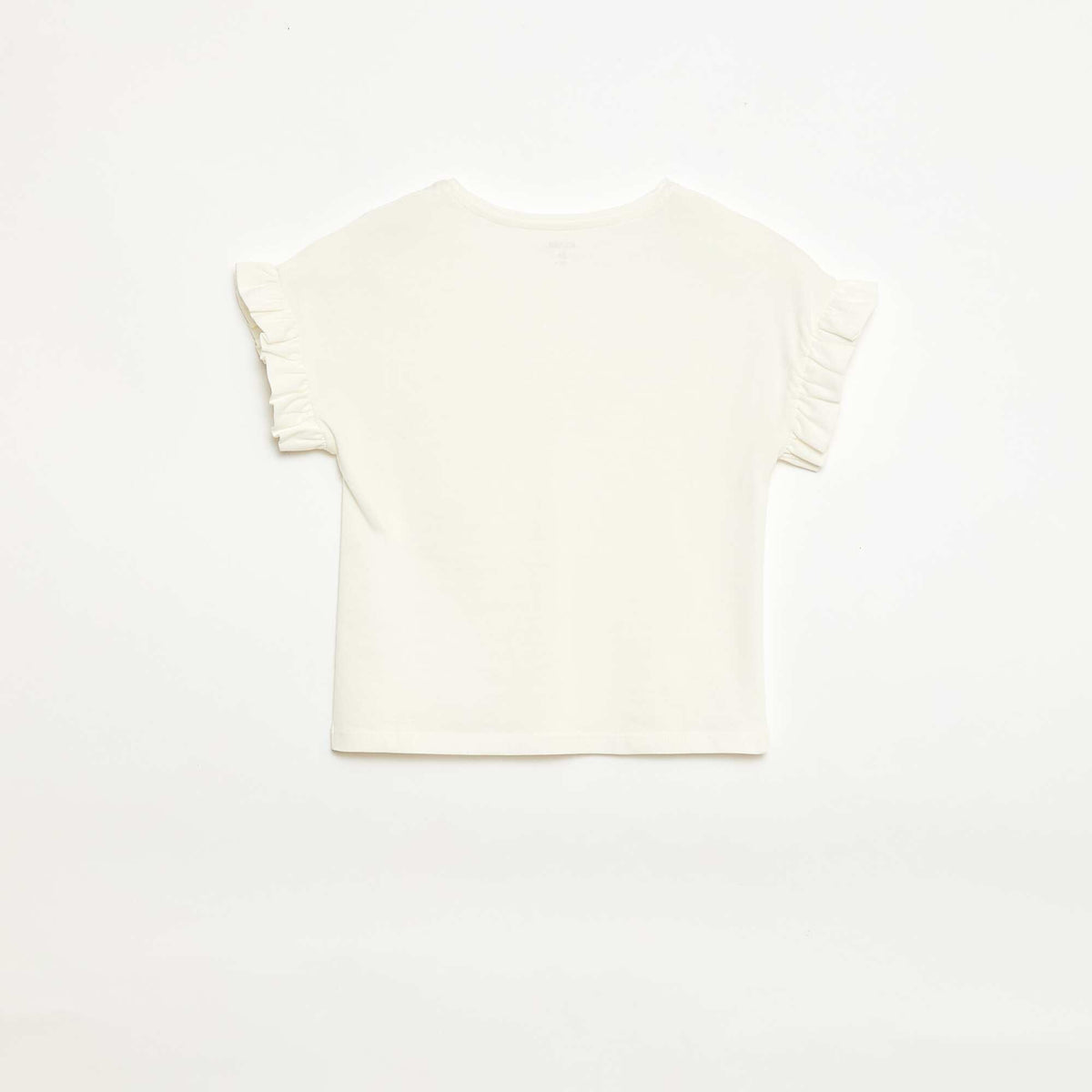 Flutter Sleeve T-shirt WHITE