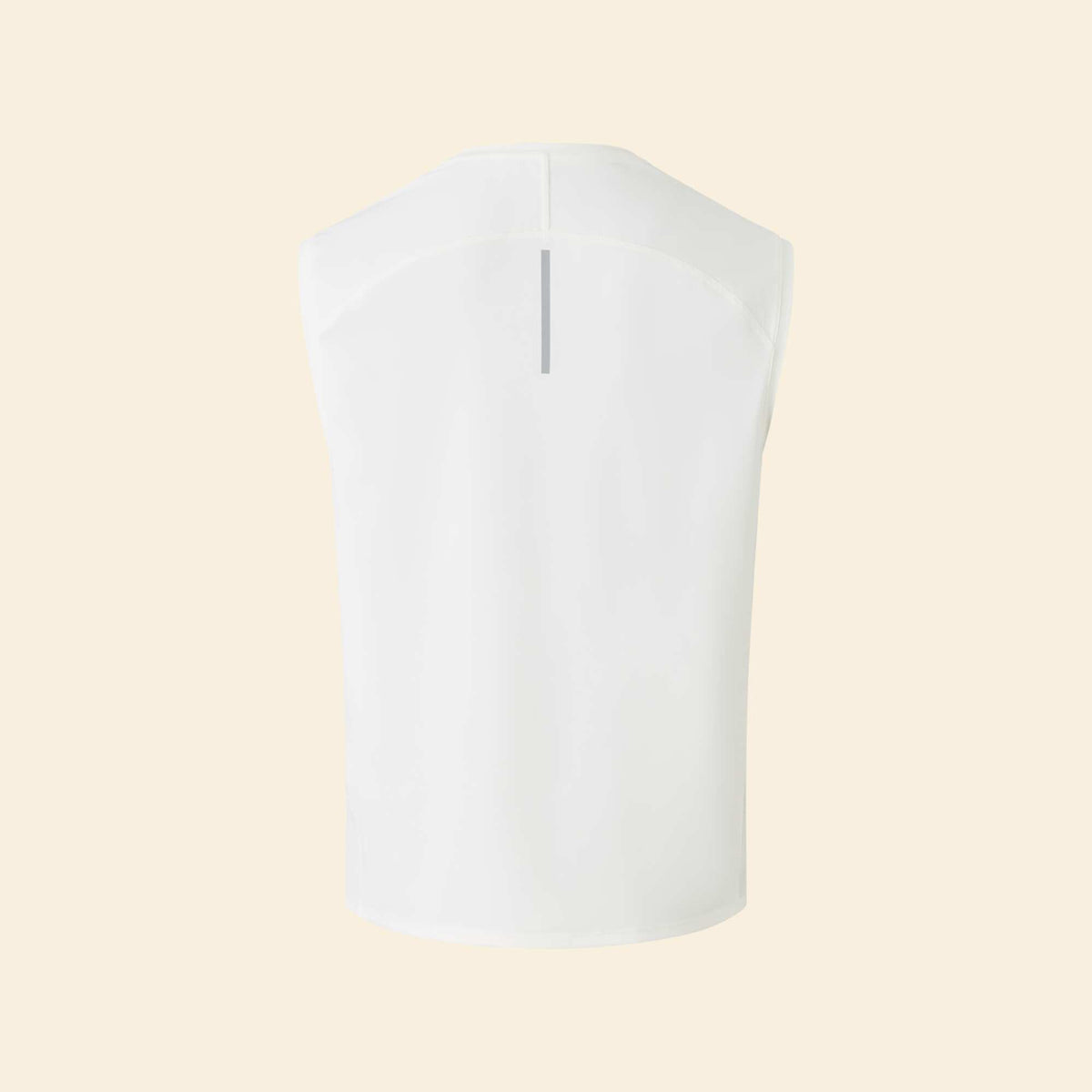 Sports Tank Top with Mesh Sides WHITE