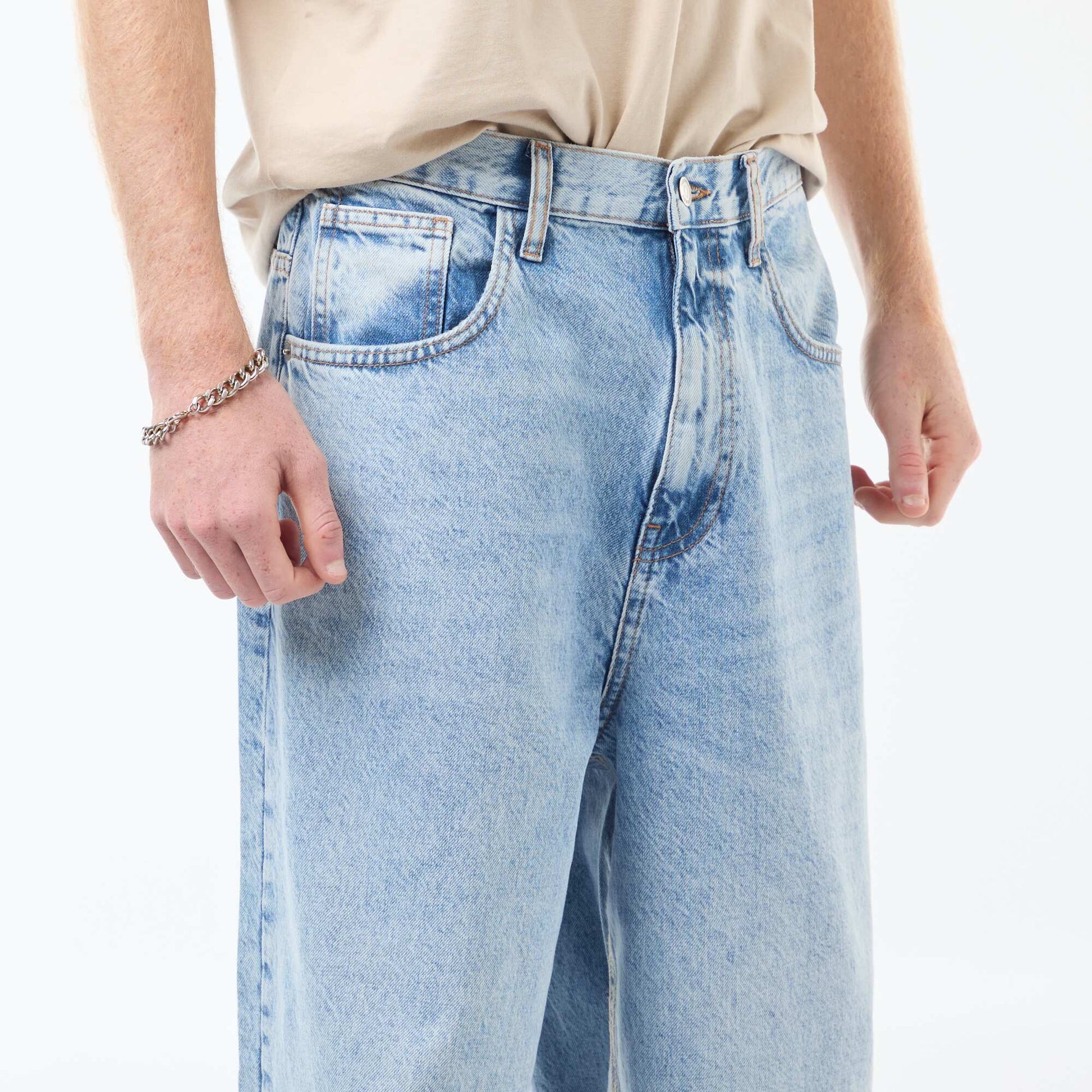 Baggy Denim Fit in Cotton BLUE