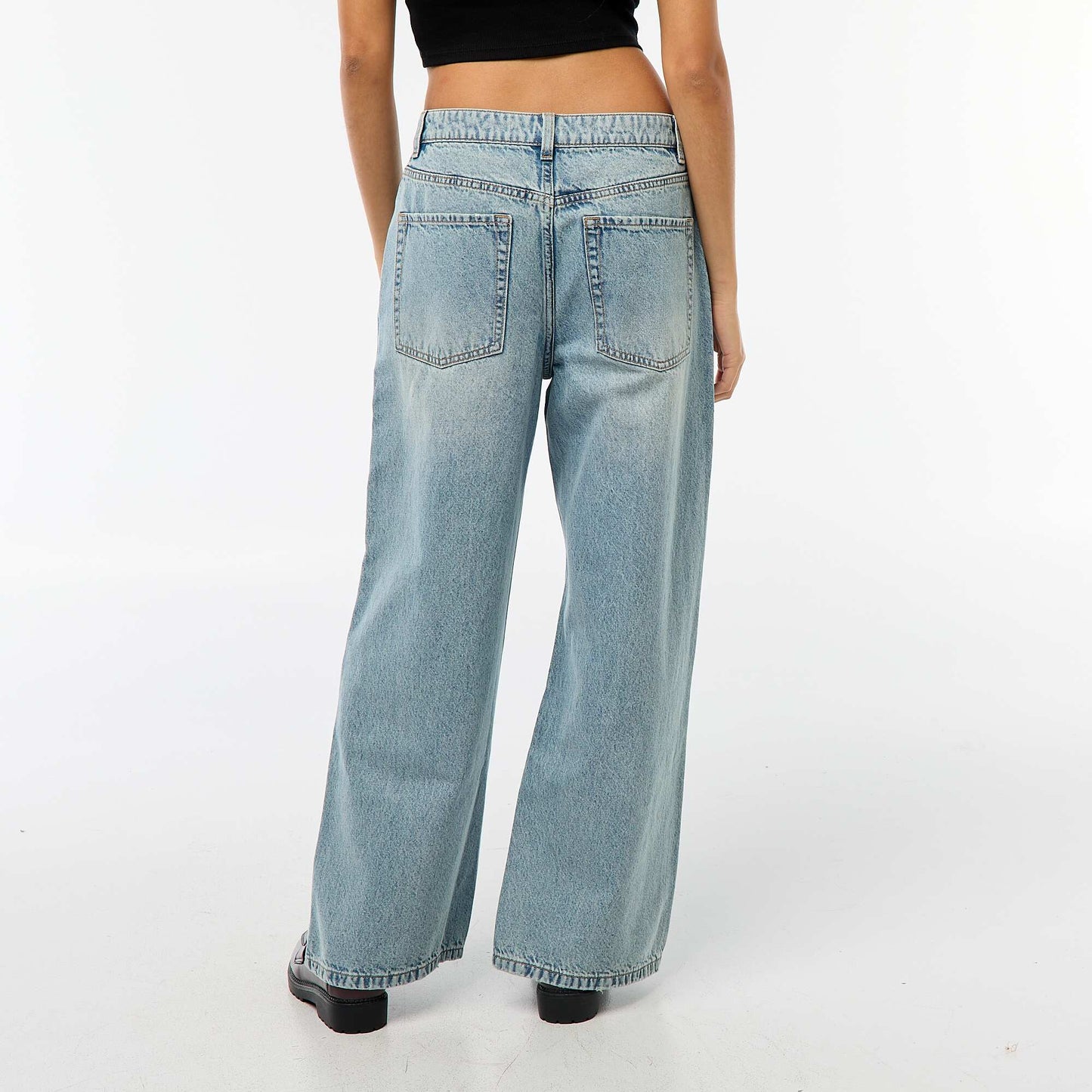 Low-Rise Baggy 5-Pocket Jeans BLUE