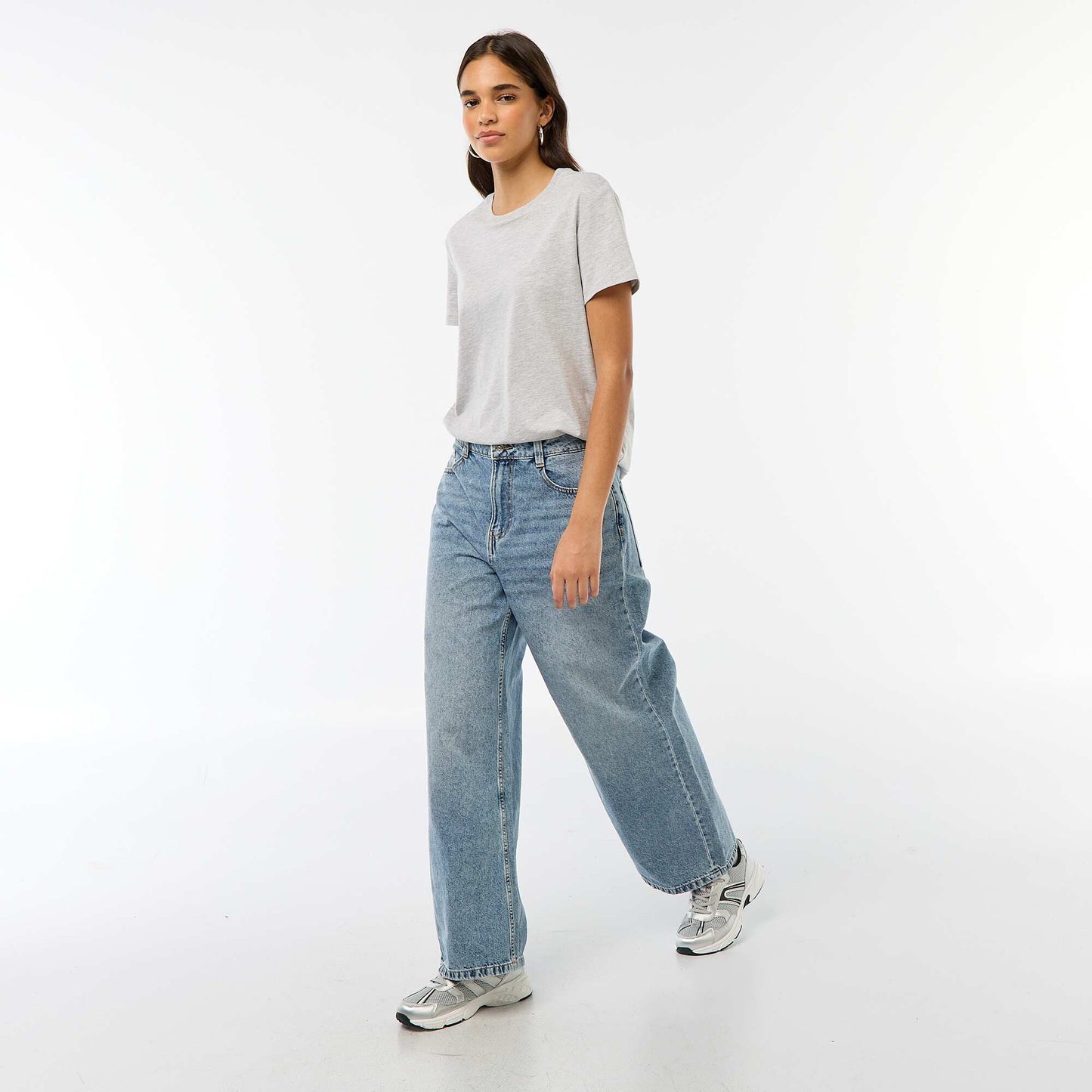 Low-Rise Baggy 5-Pocket Jeans BLUE