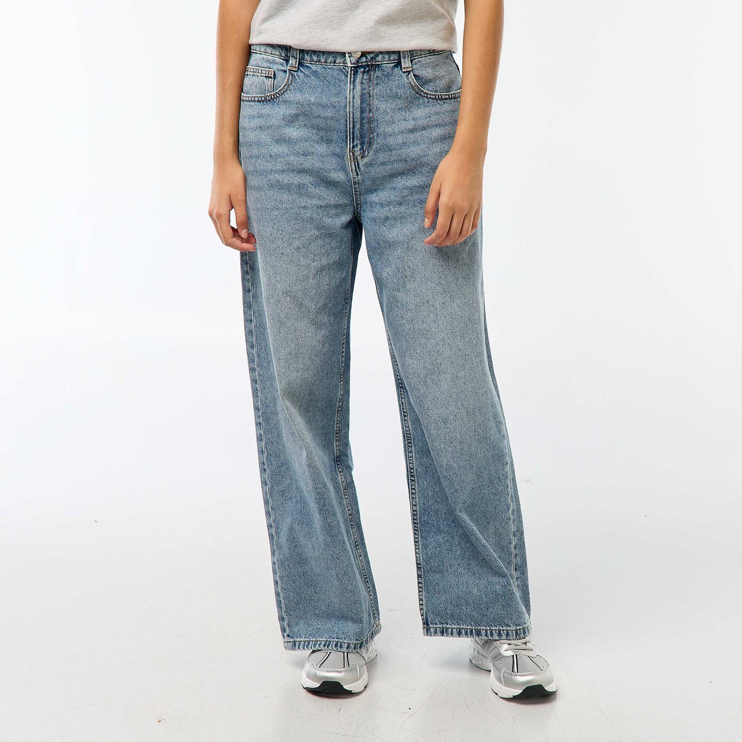 Low-Rise Baggy 5-Pocket Jeans BLUE