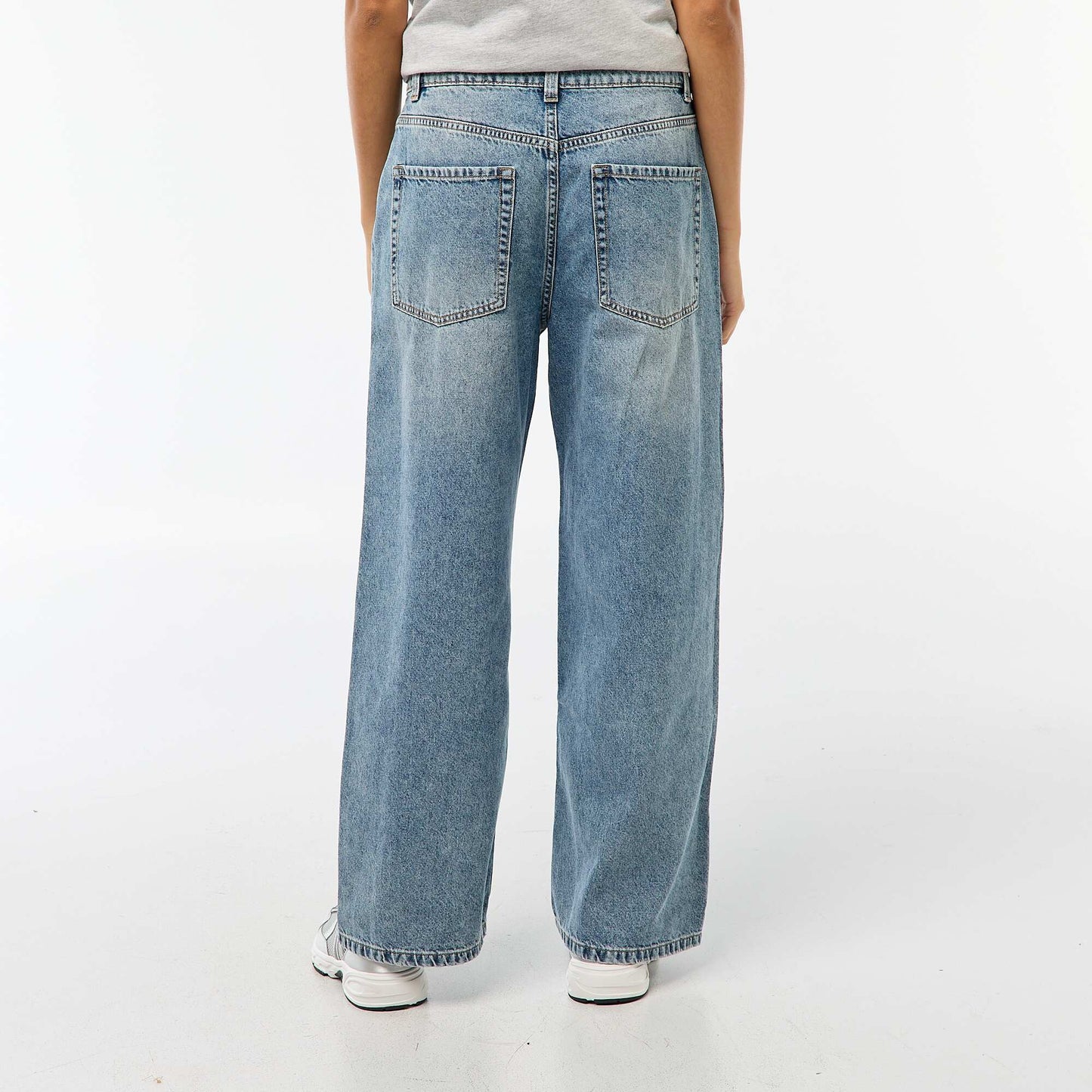 Low-Rise Baggy 5-Pocket Jeans BLUE