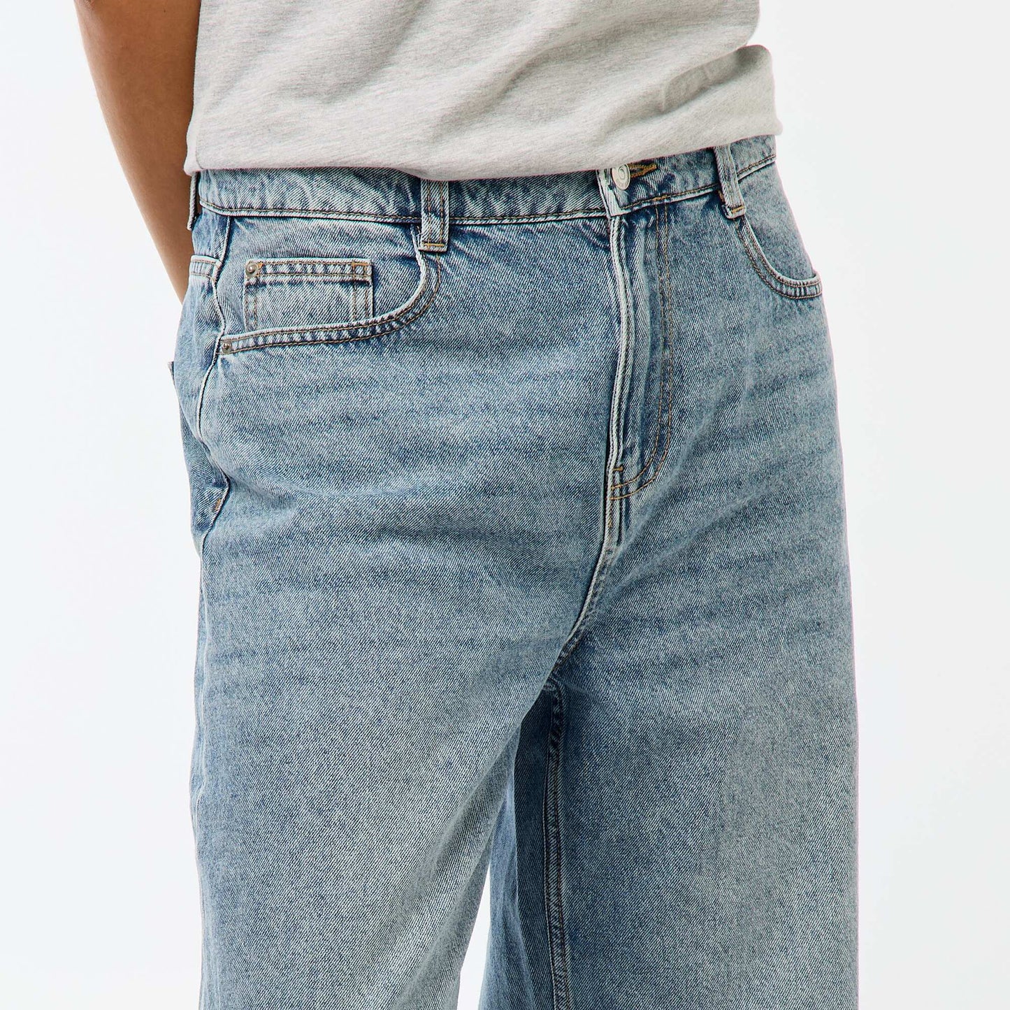 Low-Rise Baggy 5-Pocket Jeans BLUE