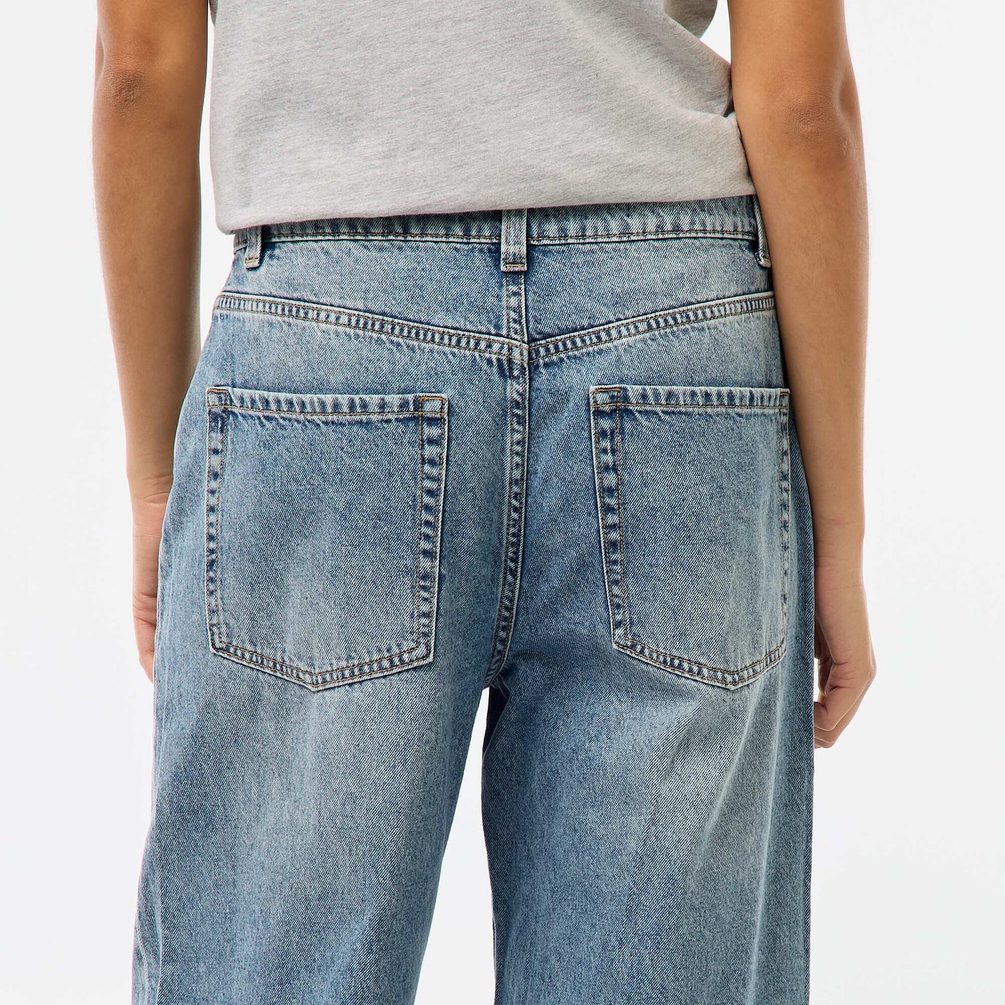 Low-Rise Baggy 5-Pocket Jeans BLUE