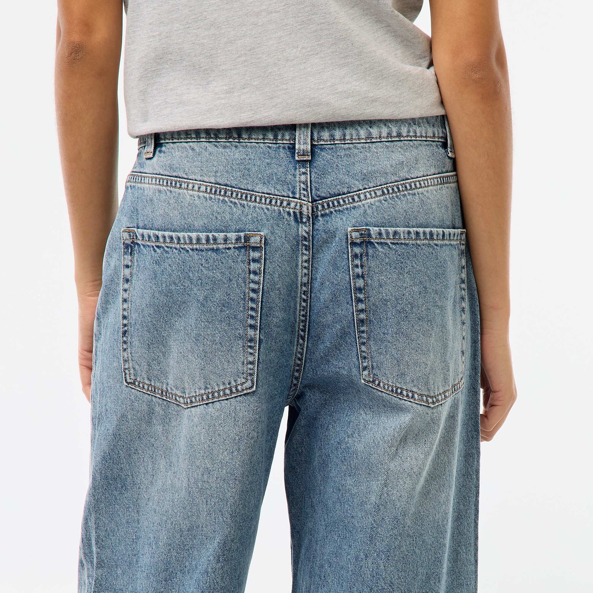 Low-Rise Baggy 5-Pocket Jeans BLUE