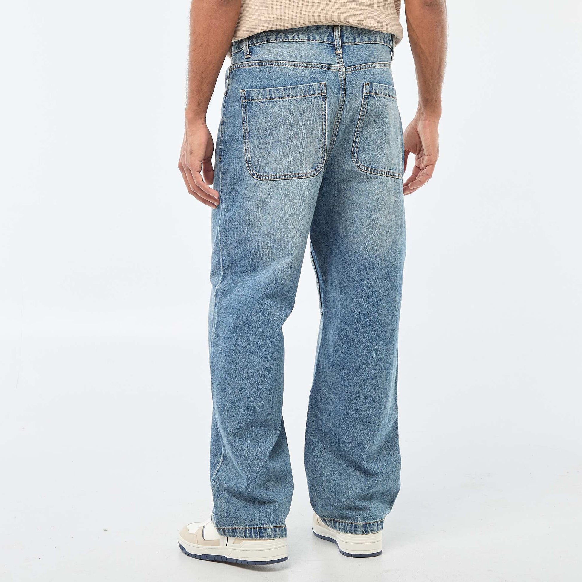 Wide Leg / Relaxed Fit 5-Pocket Jeans BLUE