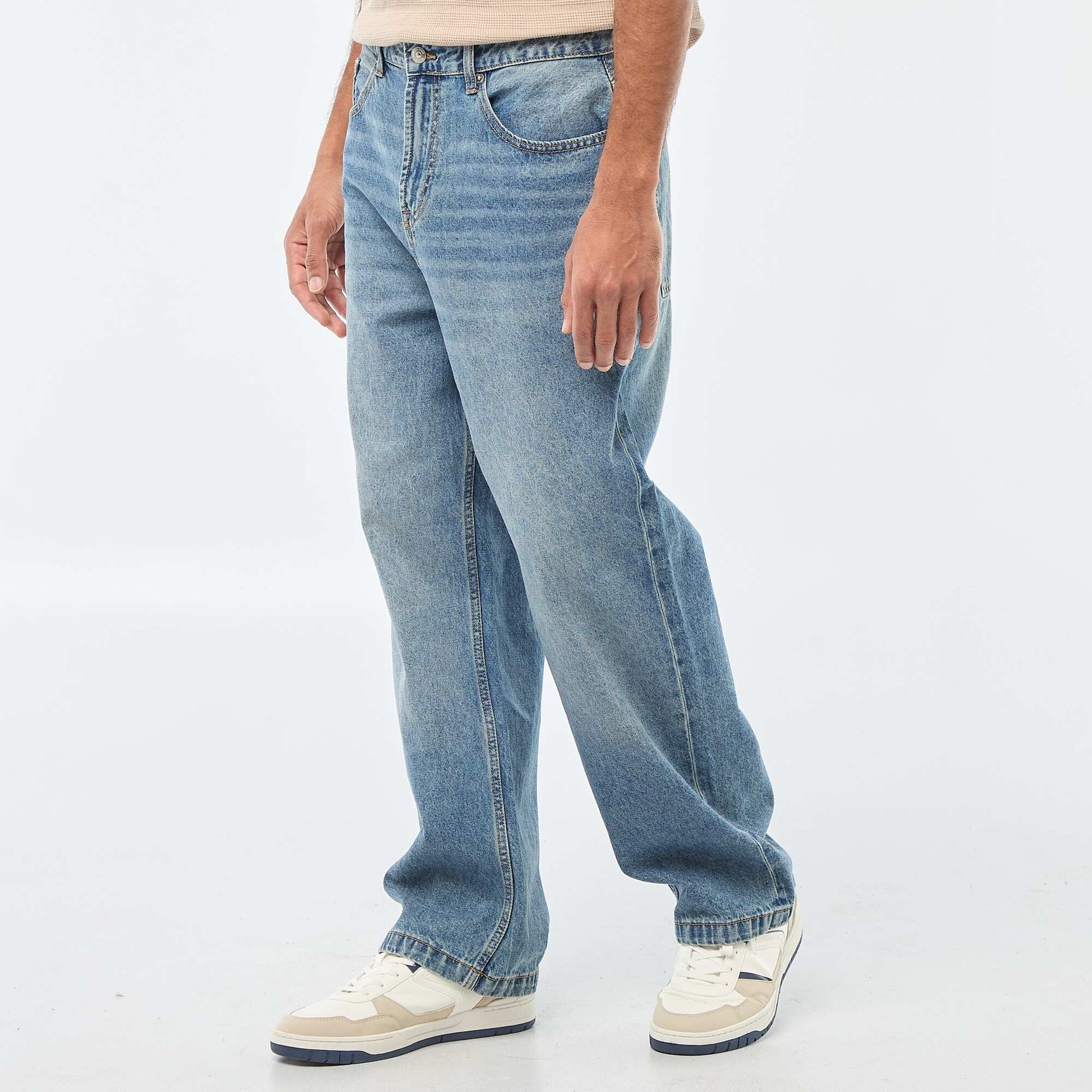 Wide Leg / Relaxed Fit 5-Pocket Jeans BLUE