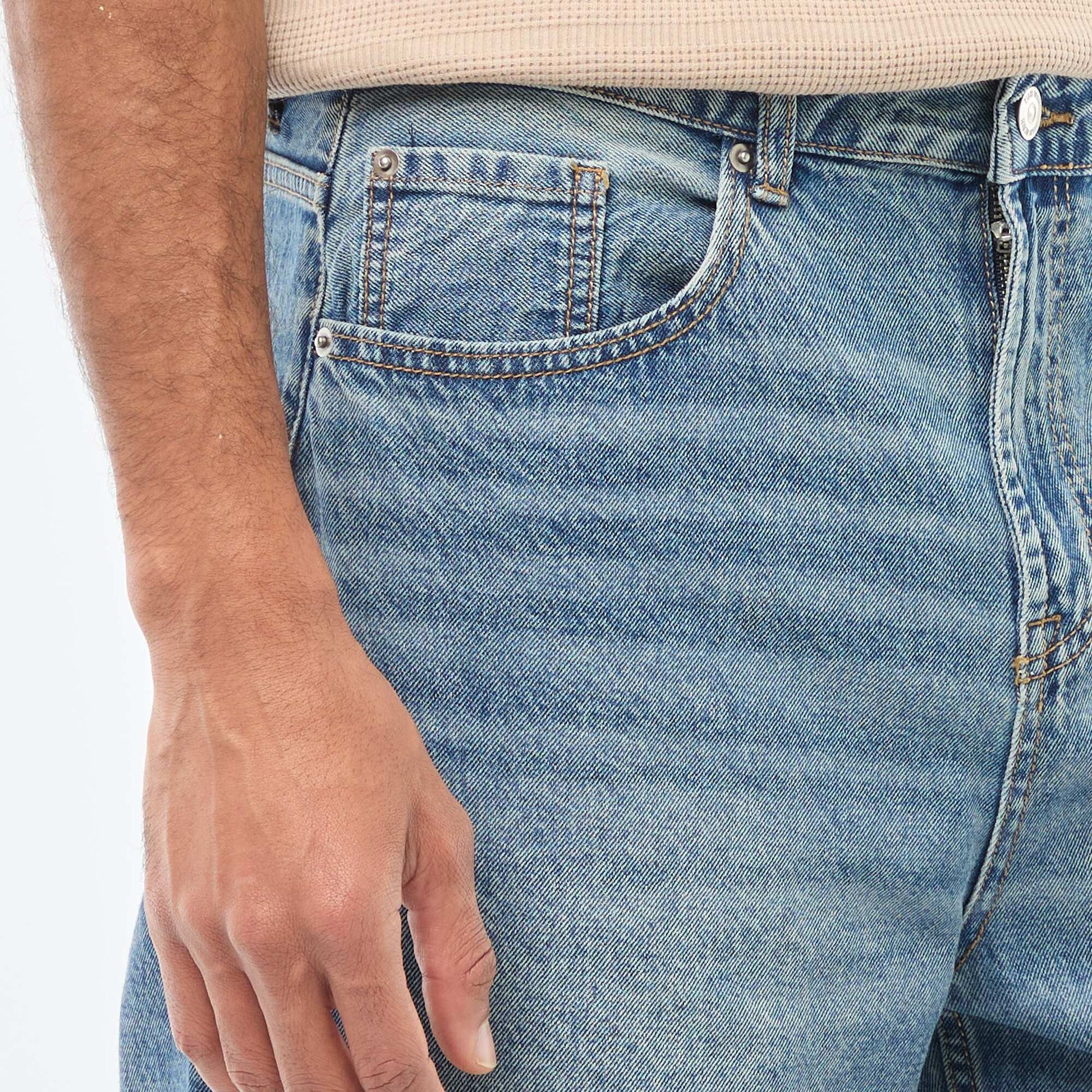 Wide Leg / Relaxed Fit 5-Pocket Jeans BLUE
