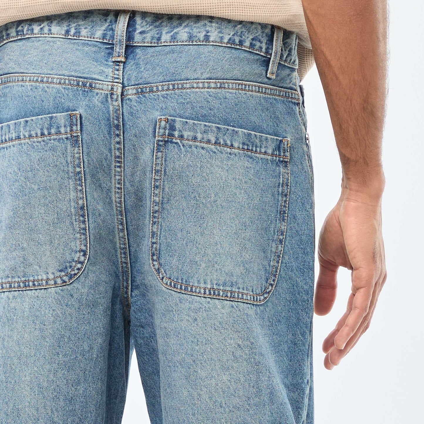 Wide Leg / Relaxed Fit 5-Pocket Jeans BLUE