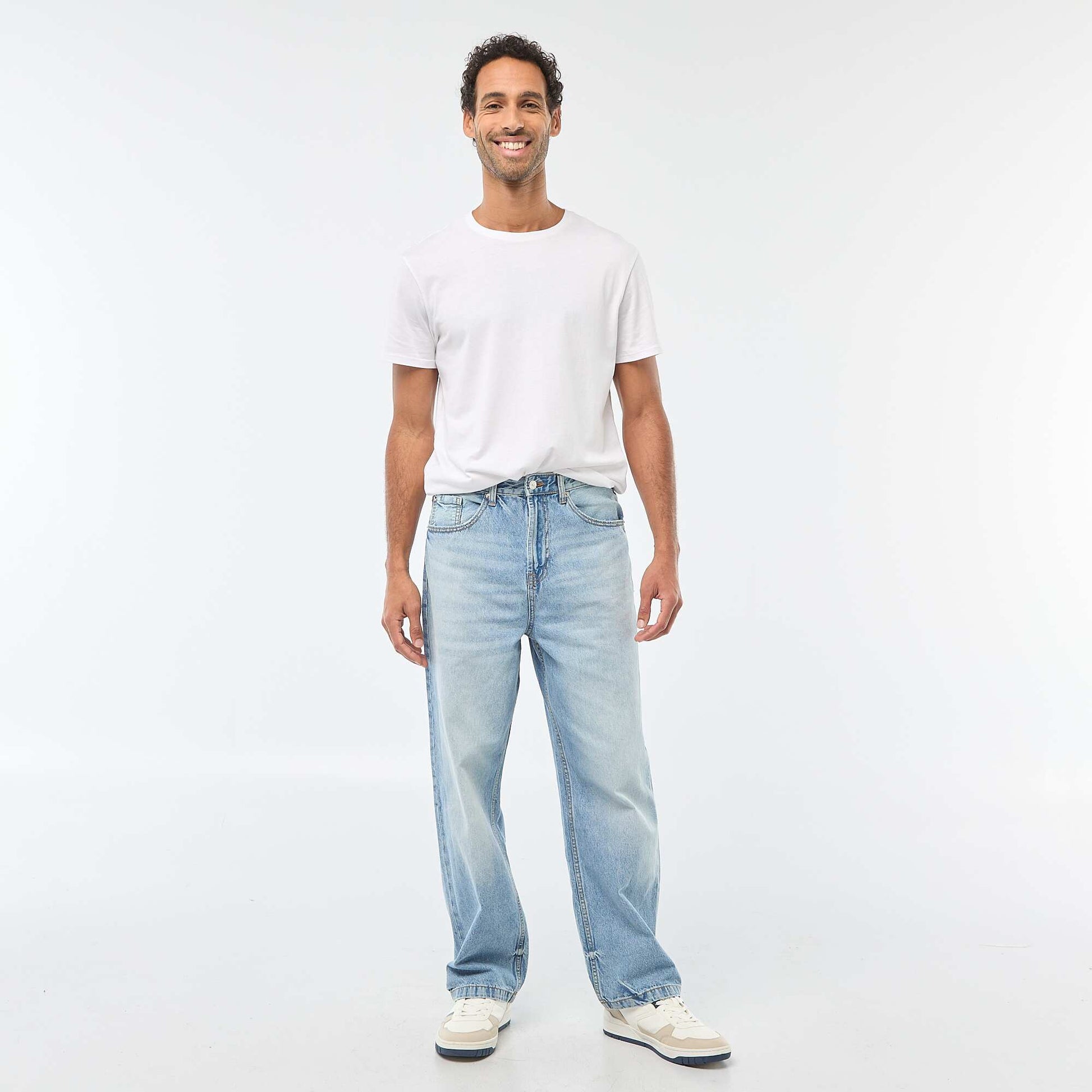 Wide Leg / Relaxed Fit 5-Pocket Jeans BLUE