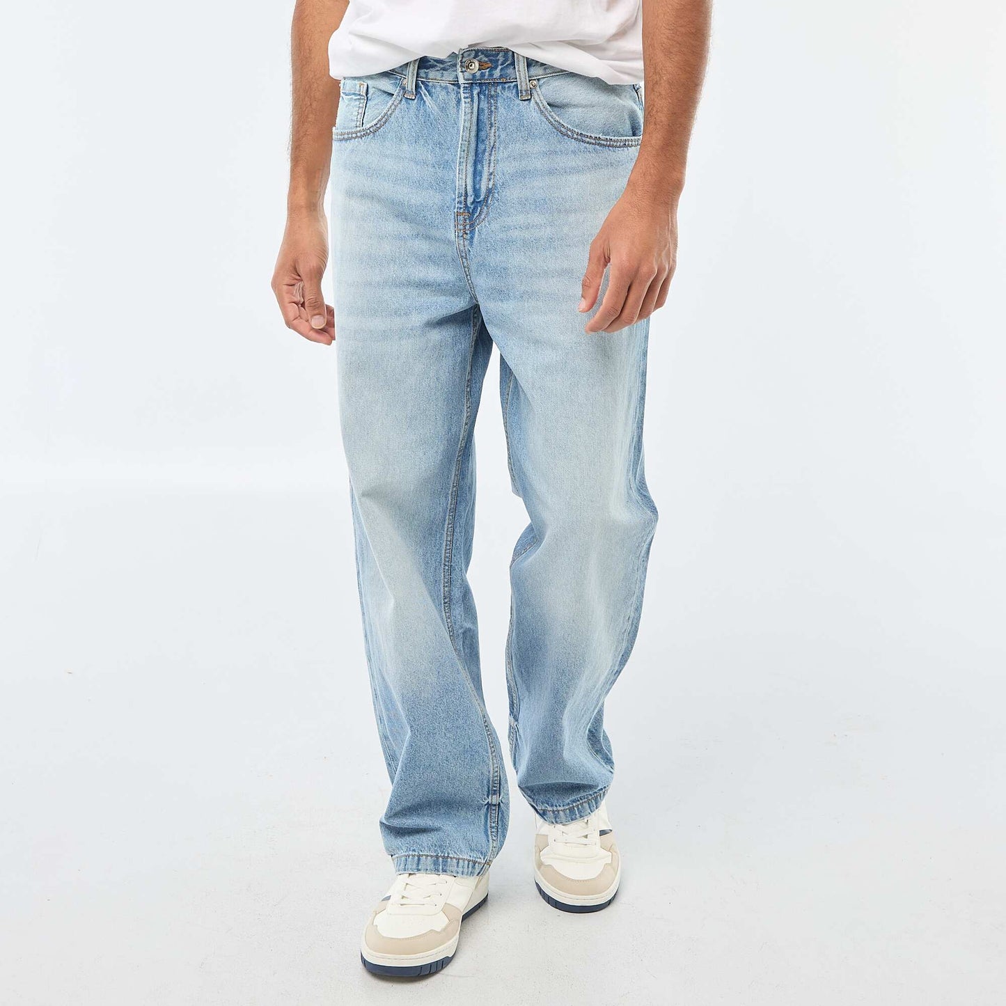 Wide Leg / Relaxed Fit 5-Pocket Jeans BLUE
