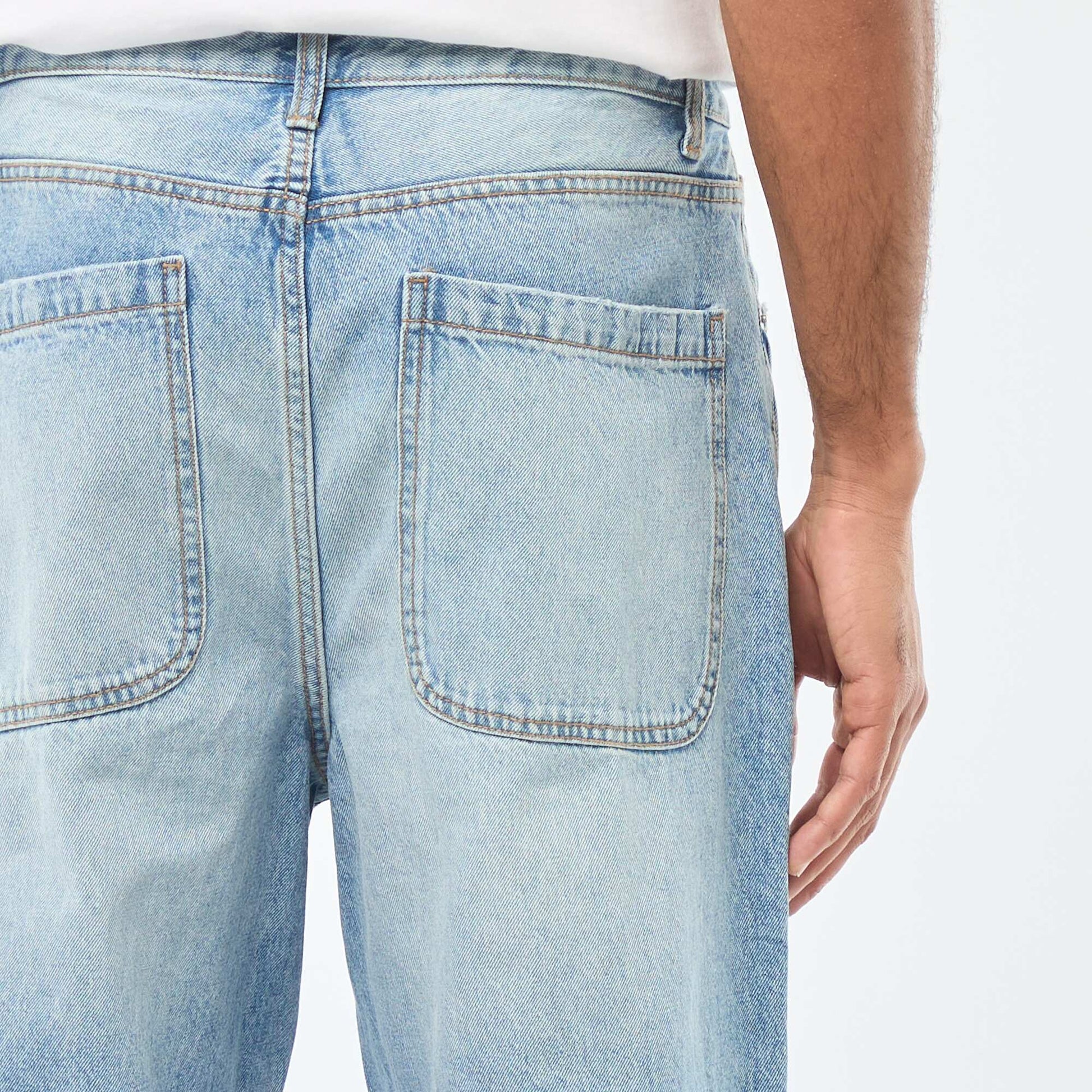 Wide Leg / Relaxed Fit 5-Pocket Jeans BLUE