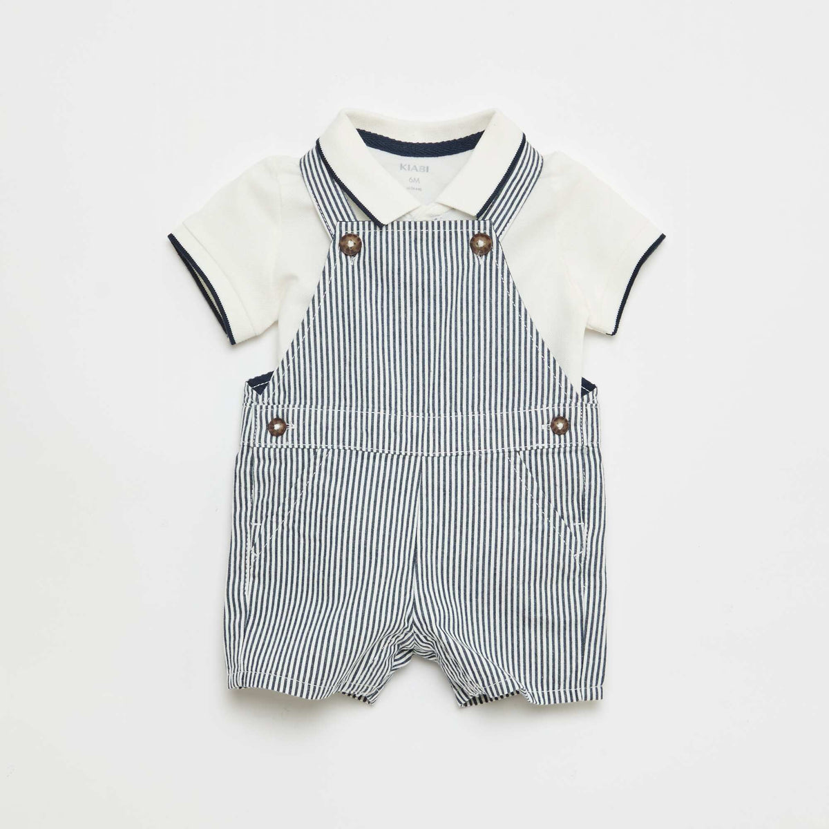 Overalls + Polo Set - 2 Pieces BLUE