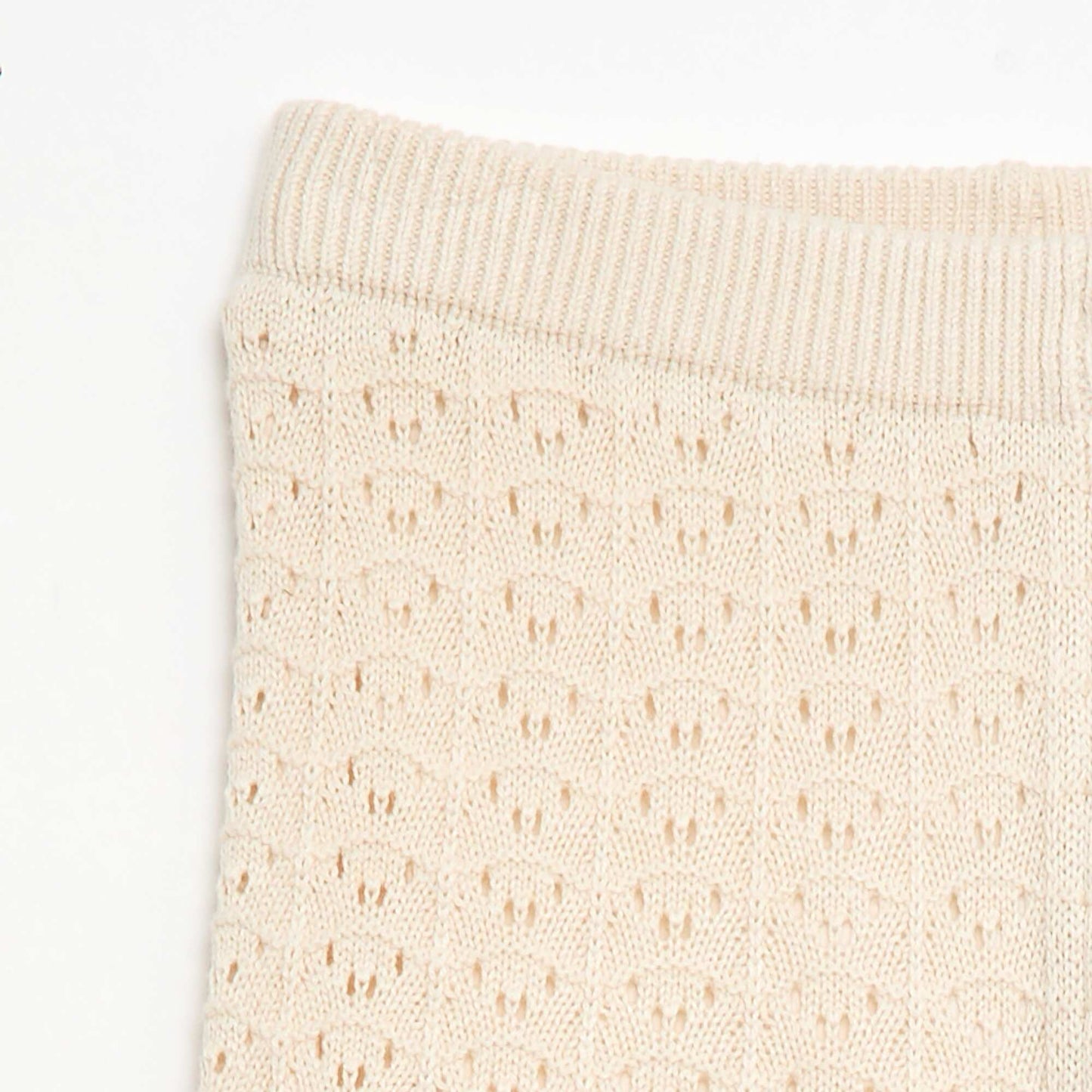 Flared Crochet Pants BEIGE