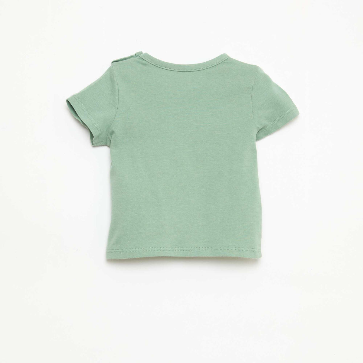 Short-Sleeved Cotton Jersey T-Shirt GREEN