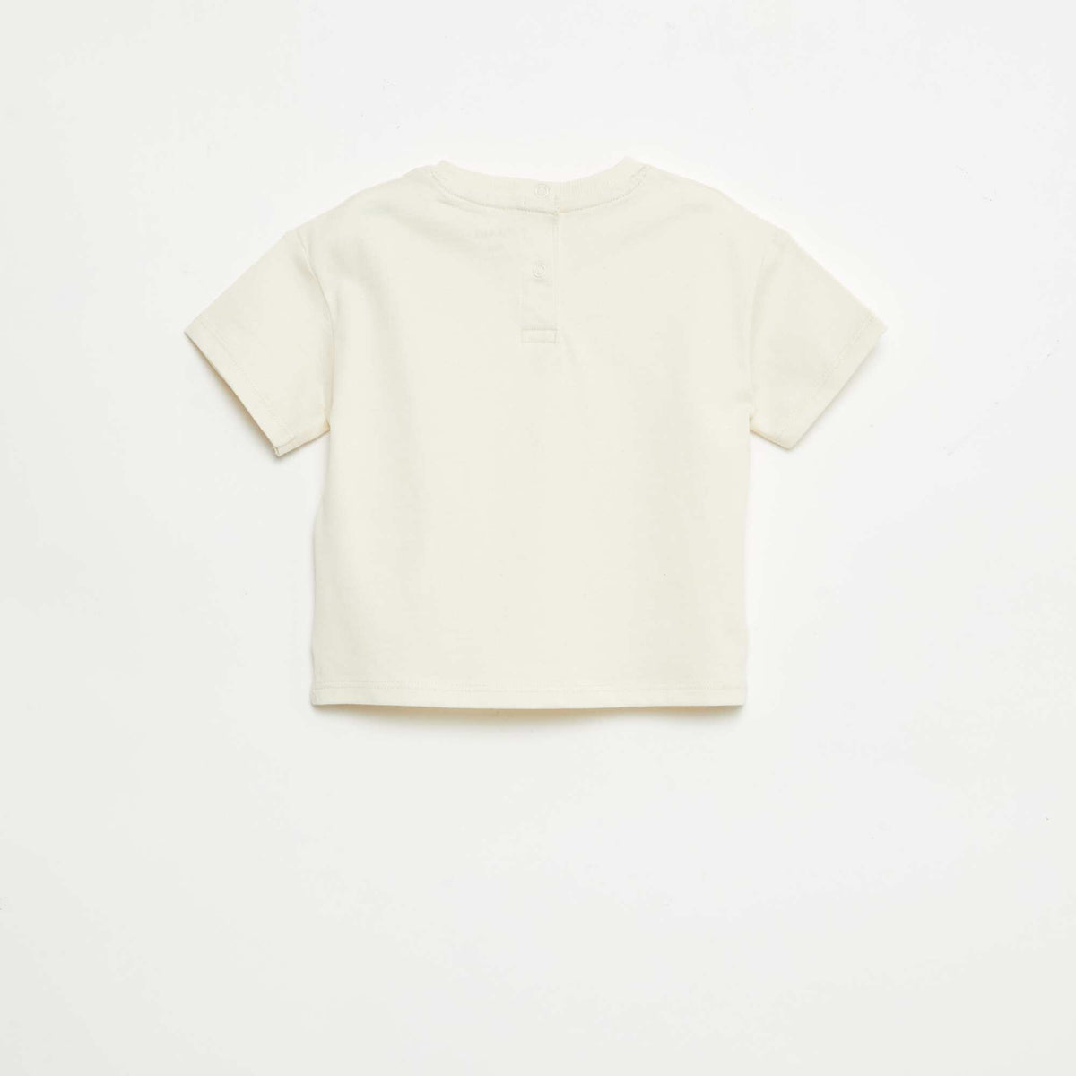 Sleeveless Plain T-shirt ECRU