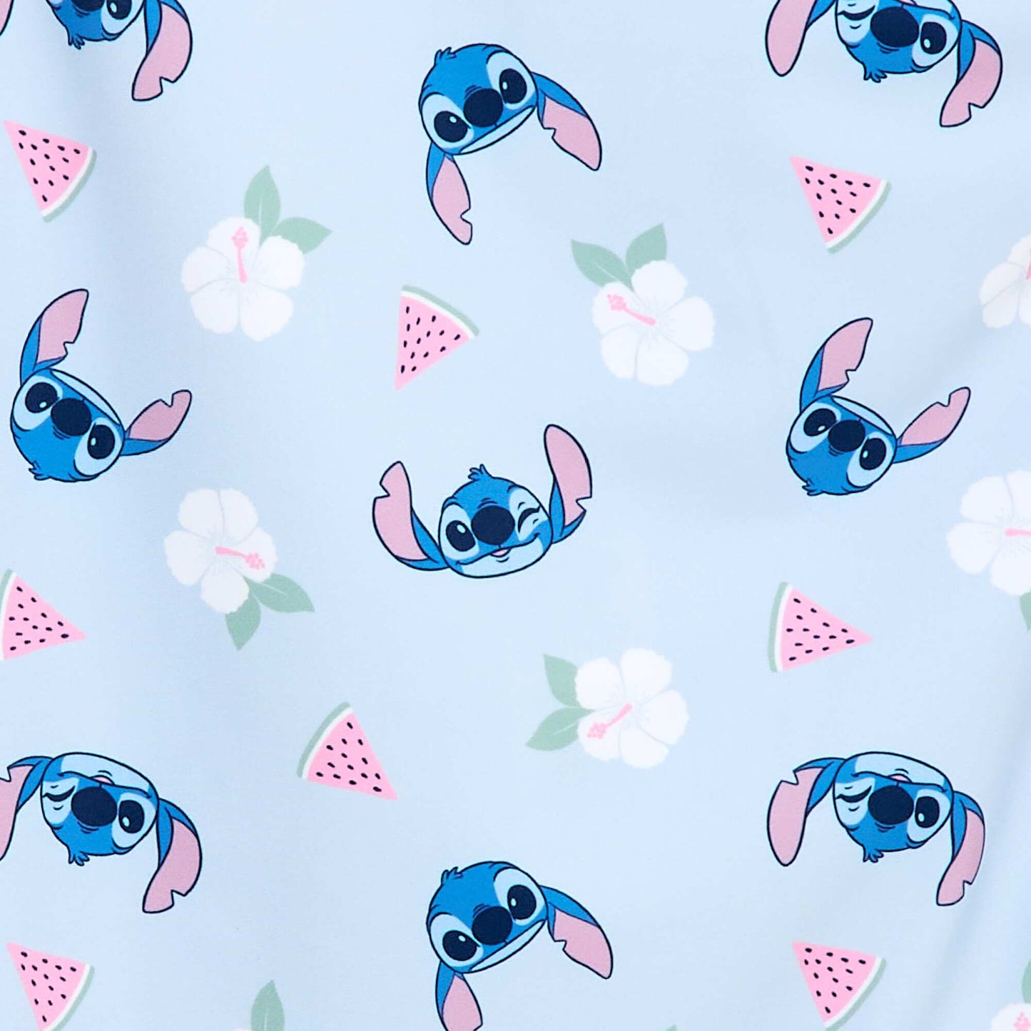 'Stitch & Angel' Disney Printed One-Piece Swimsuit BLUE