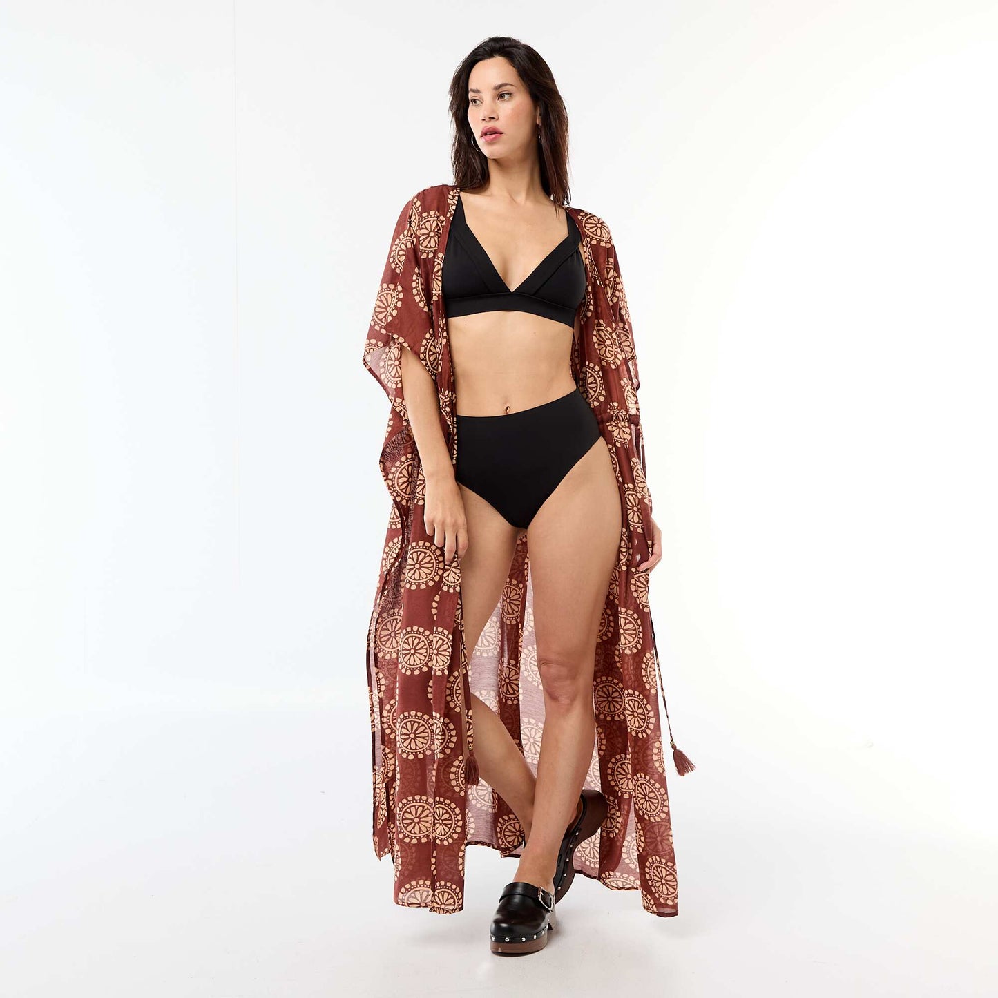 Neoprene Swim Triangle Top BLACK