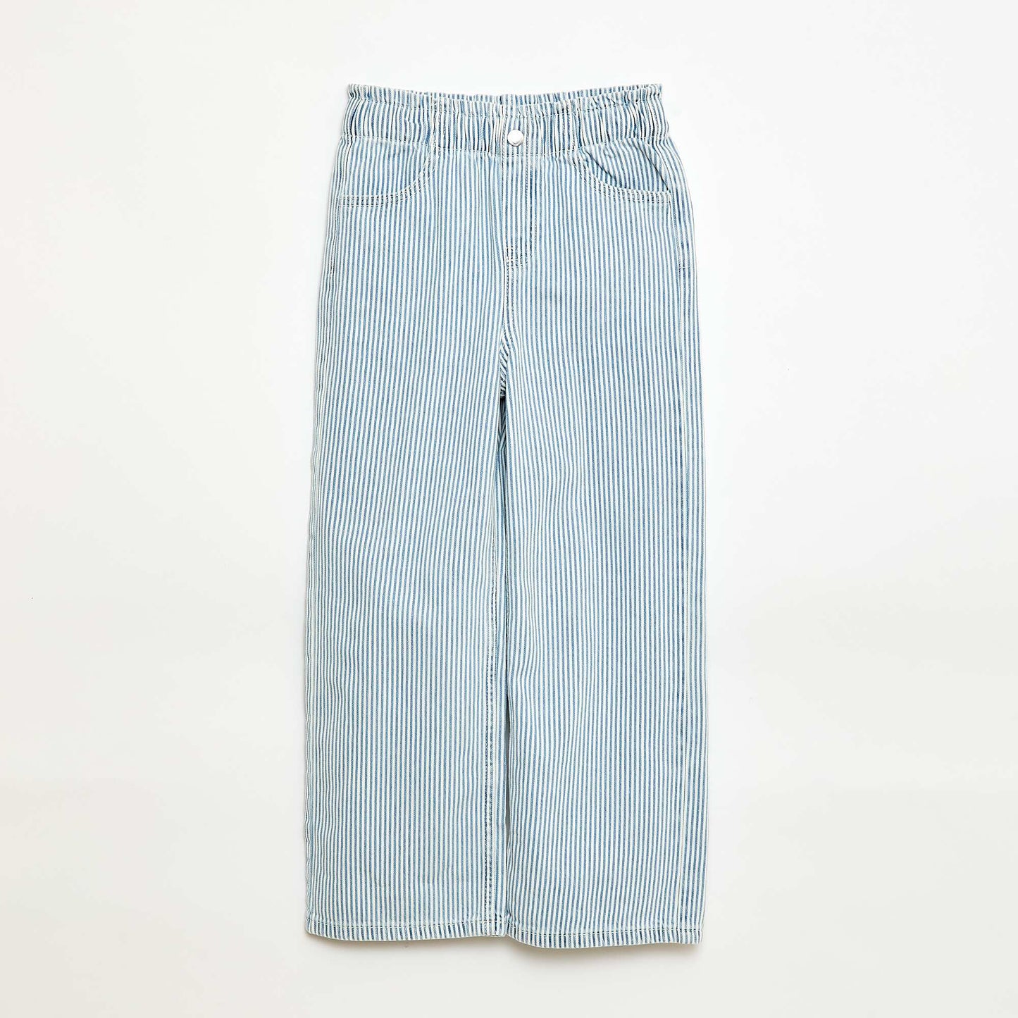 Printed Wide Leg Jeans BLUE