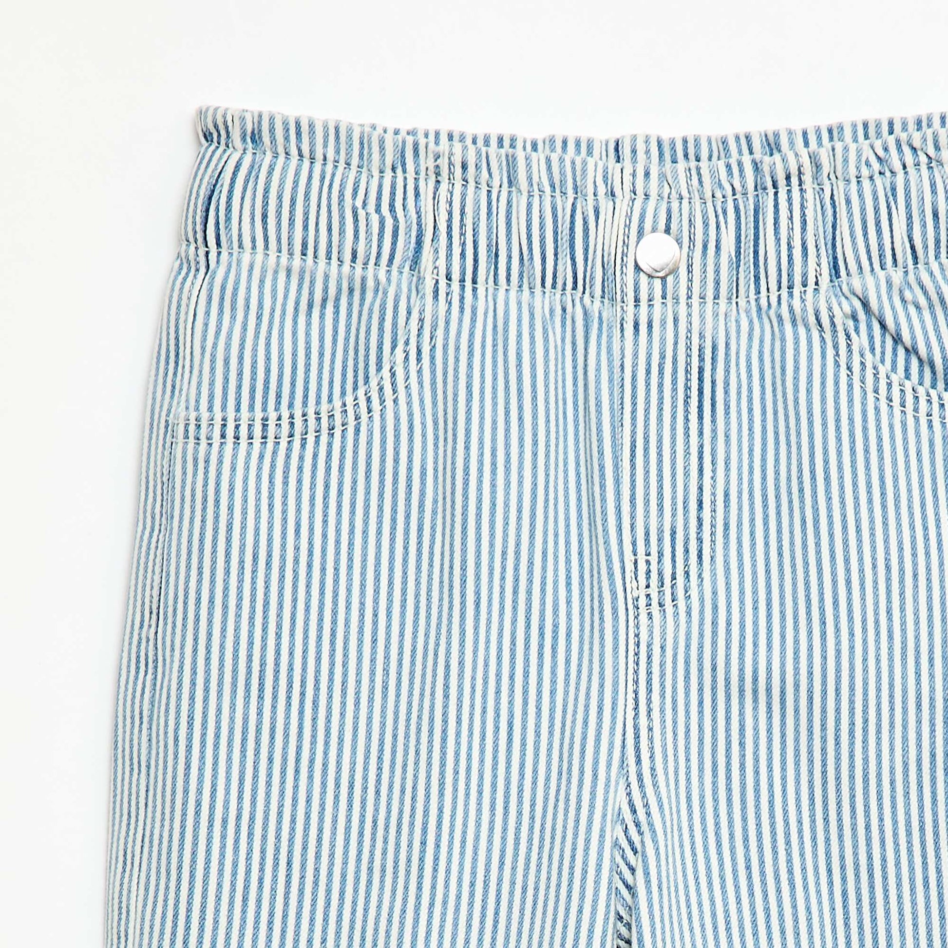 Printed Wide Leg Jeans BLUE