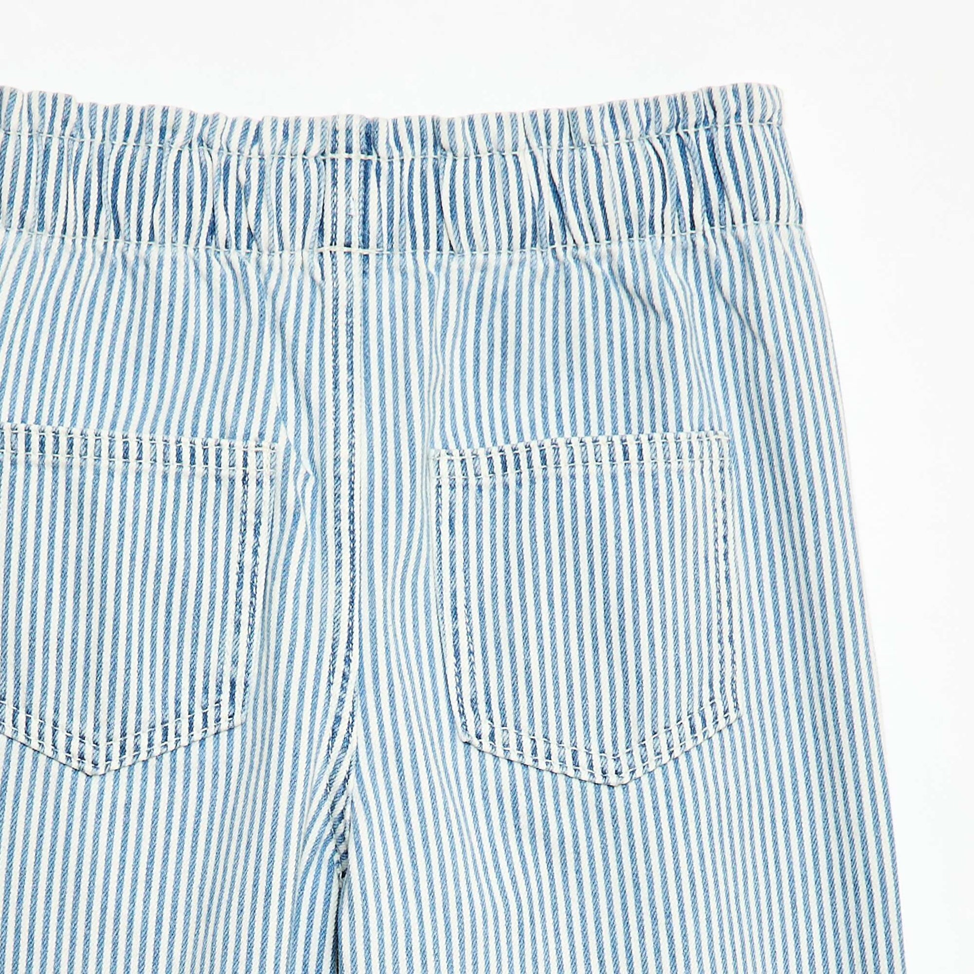 Printed Wide Leg Jeans BLUE