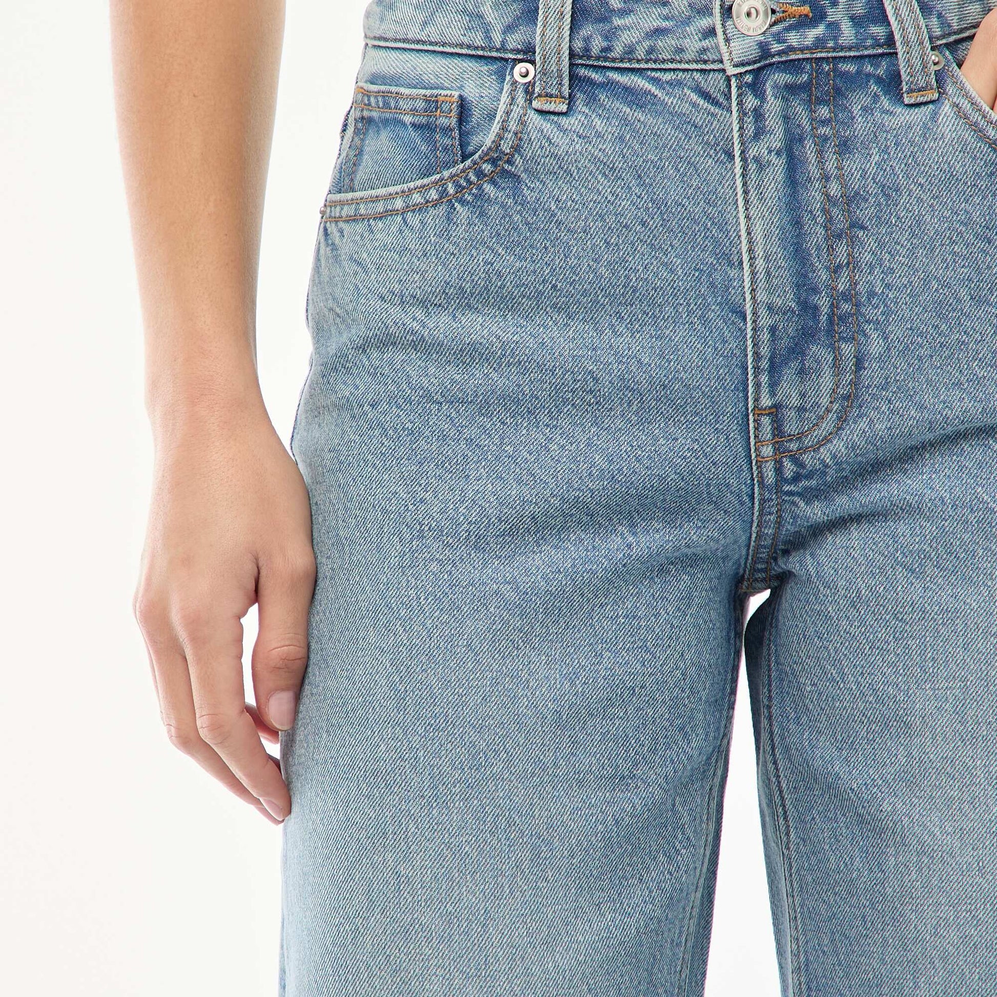High-waisted flare/bootcut jeans BLUE