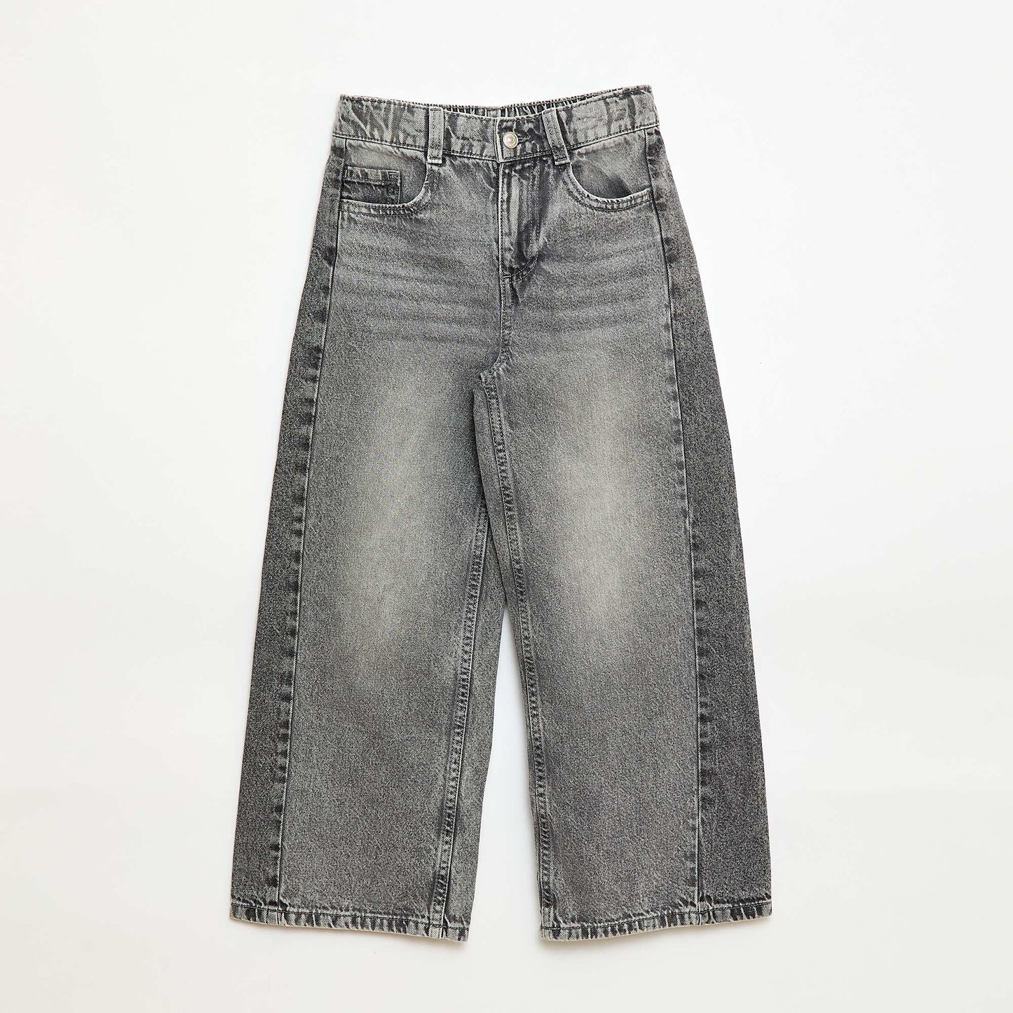 Wide Leg Two-Tone Trousers GREY