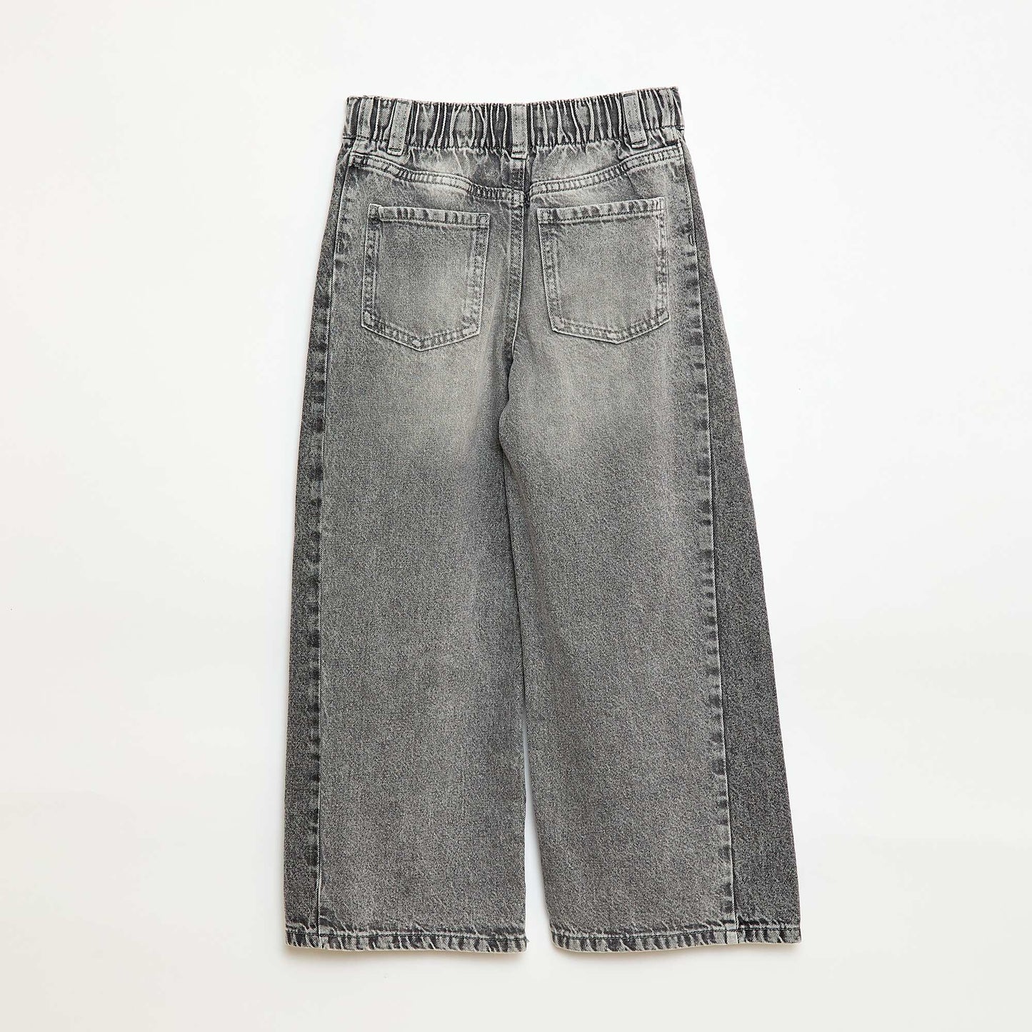 Wide Leg Two-Tone Trousers GREY