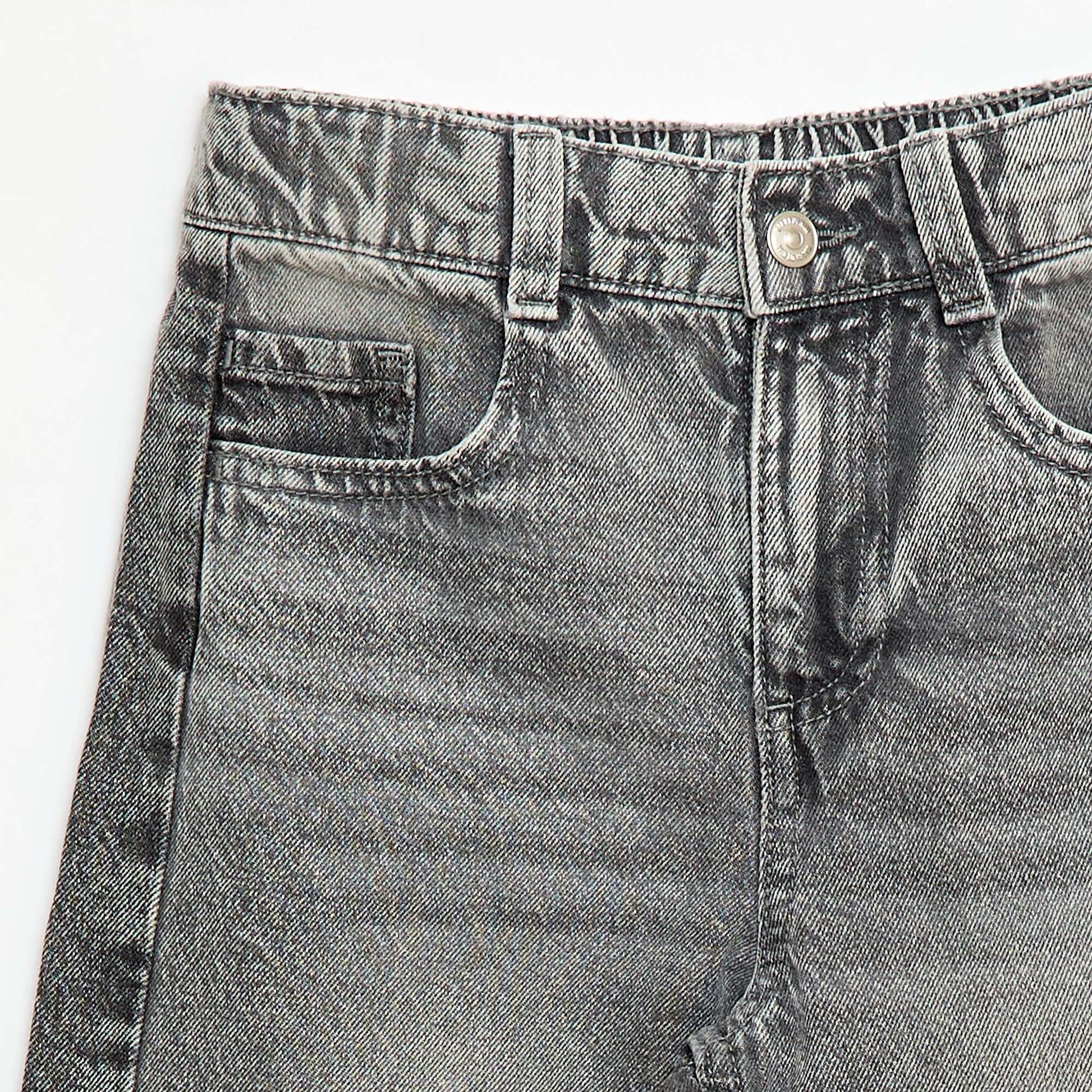 Wide Leg Two-Tone Trousers GREY