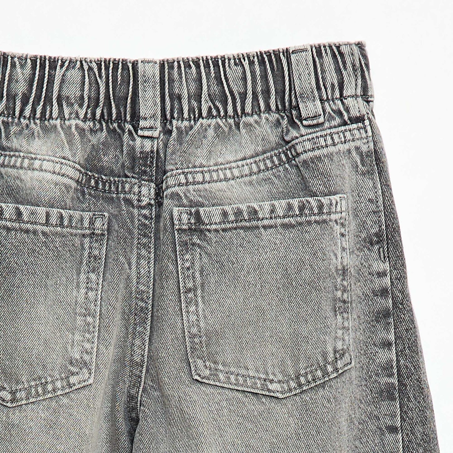 Wide Leg Two-Tone Trousers GREY