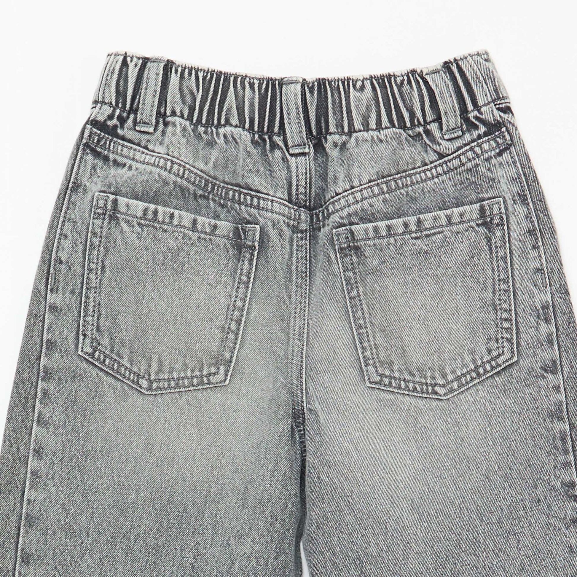 Wide Leg Two-Tone Trousers GREY