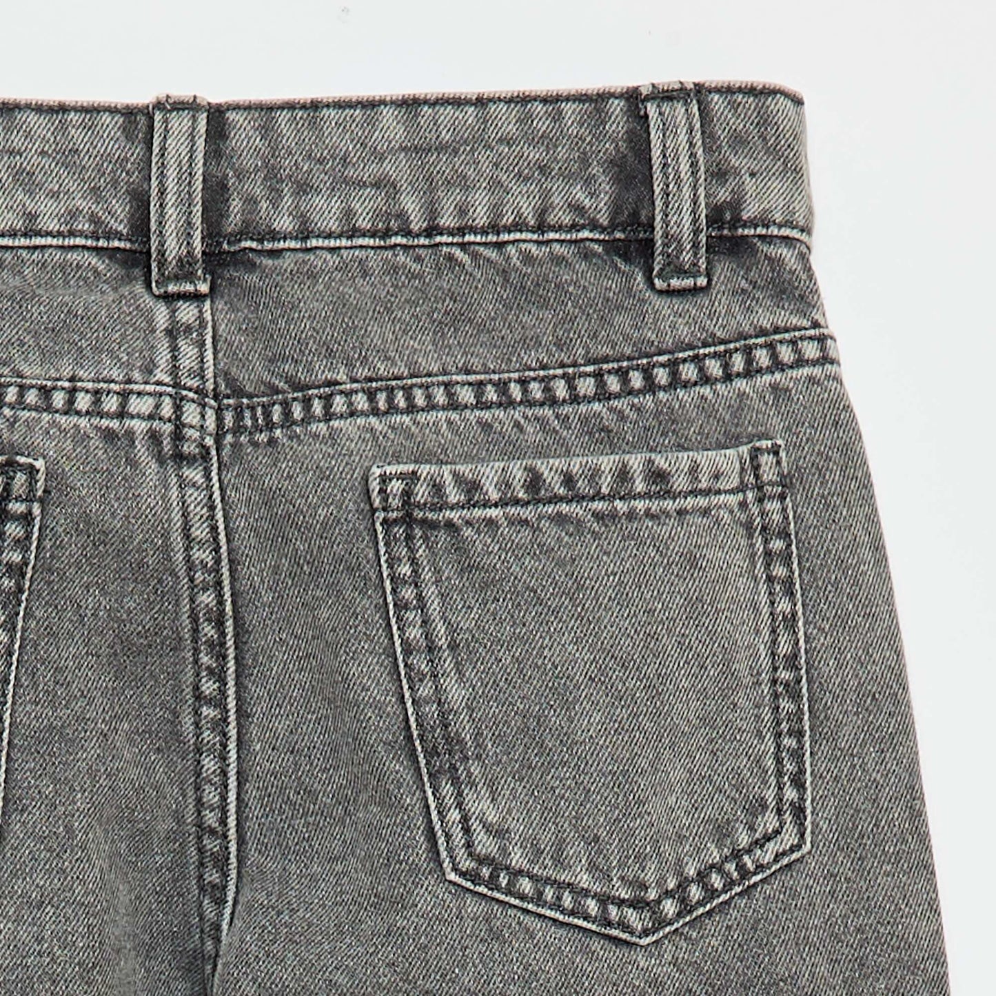 Multi-Pocket Denim Trousers GREY