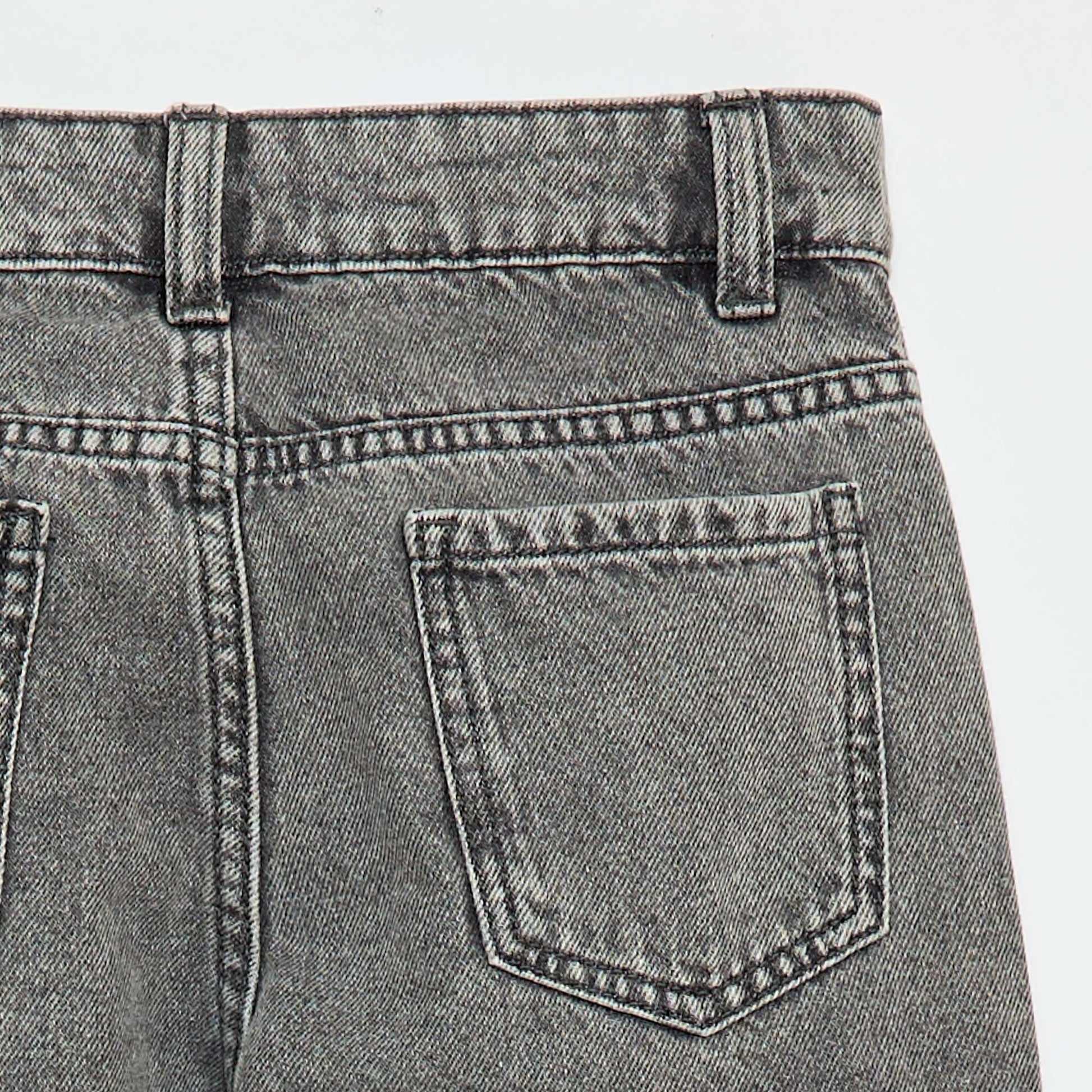 Multi-Pocket Denim Trousers GREY