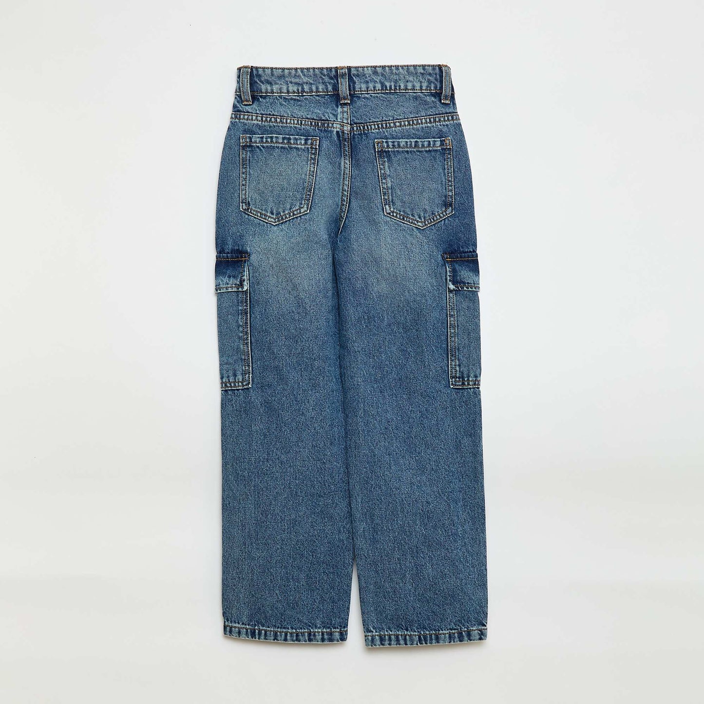 Multi-Pocket Denim Trousers BLUE