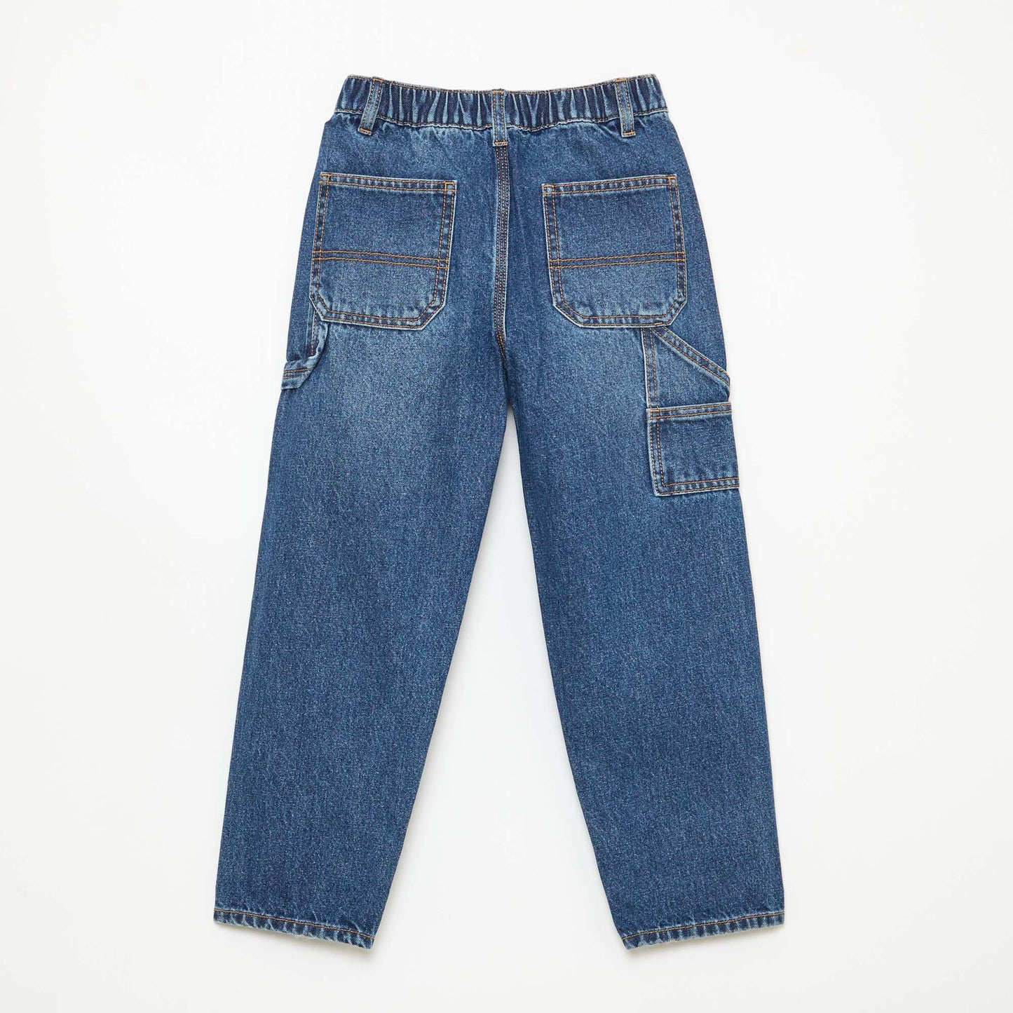 Loose Jeans with Large Pockets BLUE
